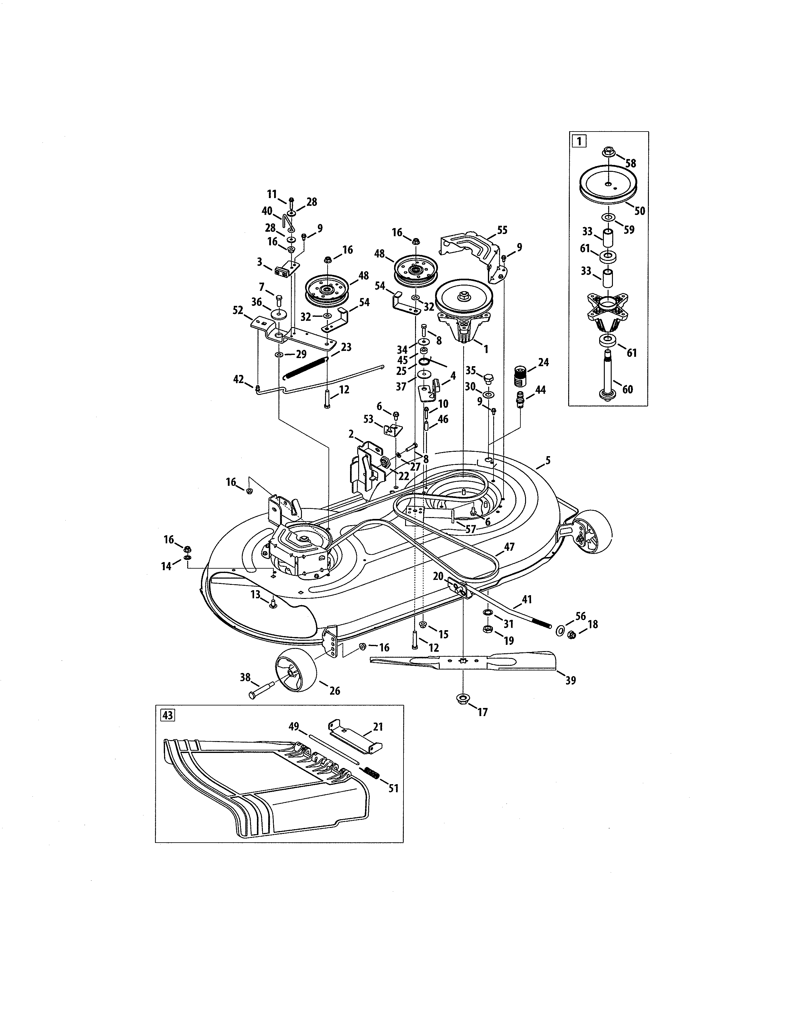 MTD 769-05404 42" deck diagram