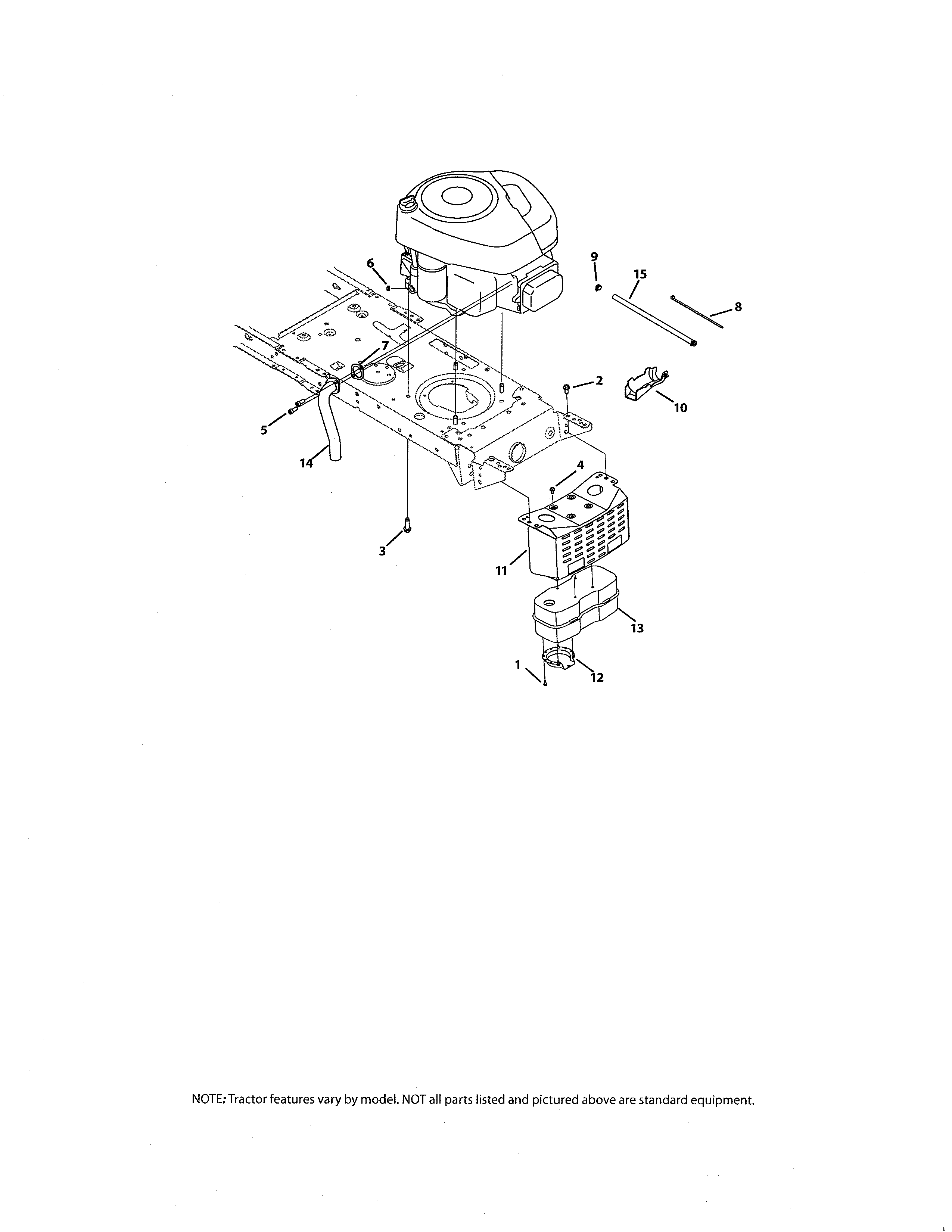 MTD 13AN772G055 b&s 28 model with low muffler diagram