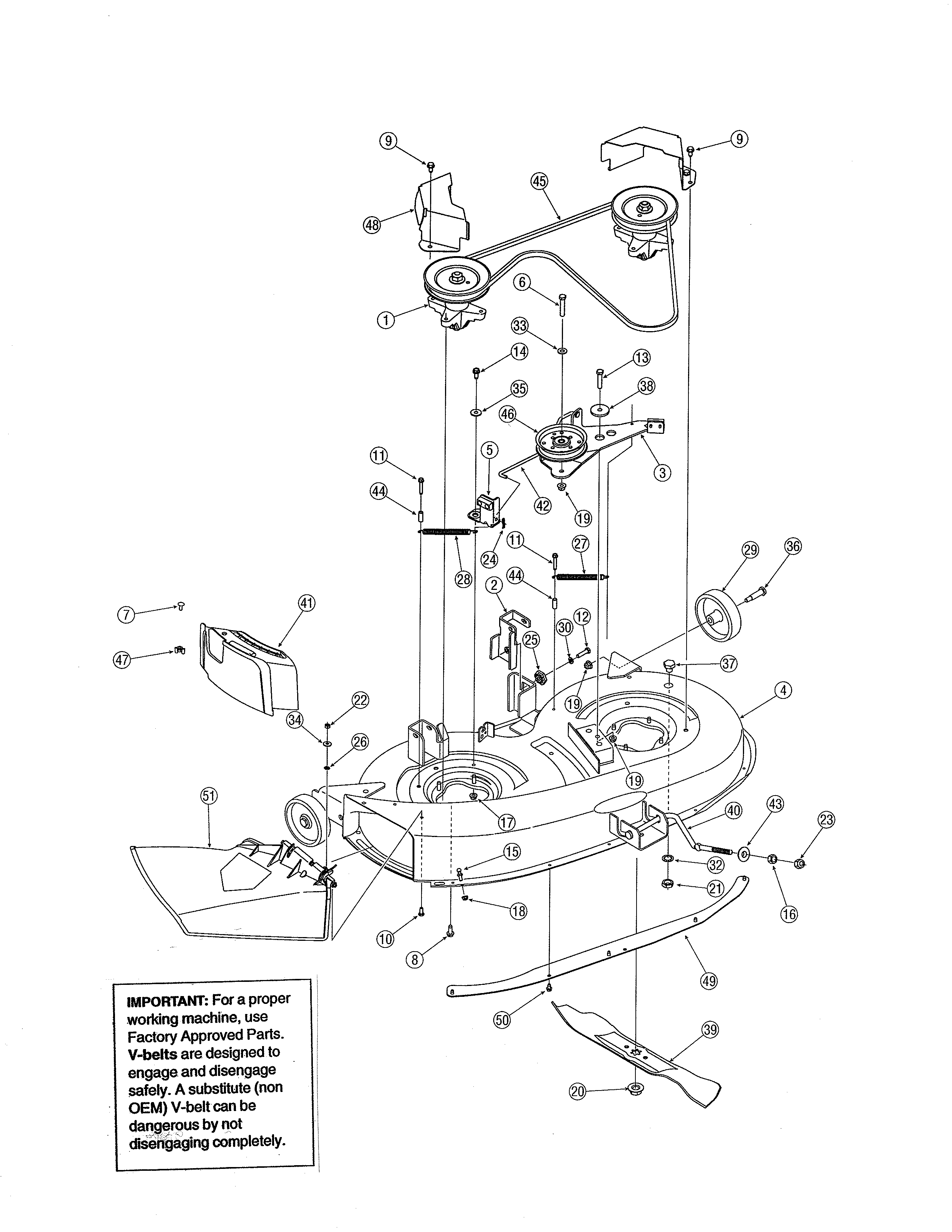 MTD 13AN791G755 38" deck diagram