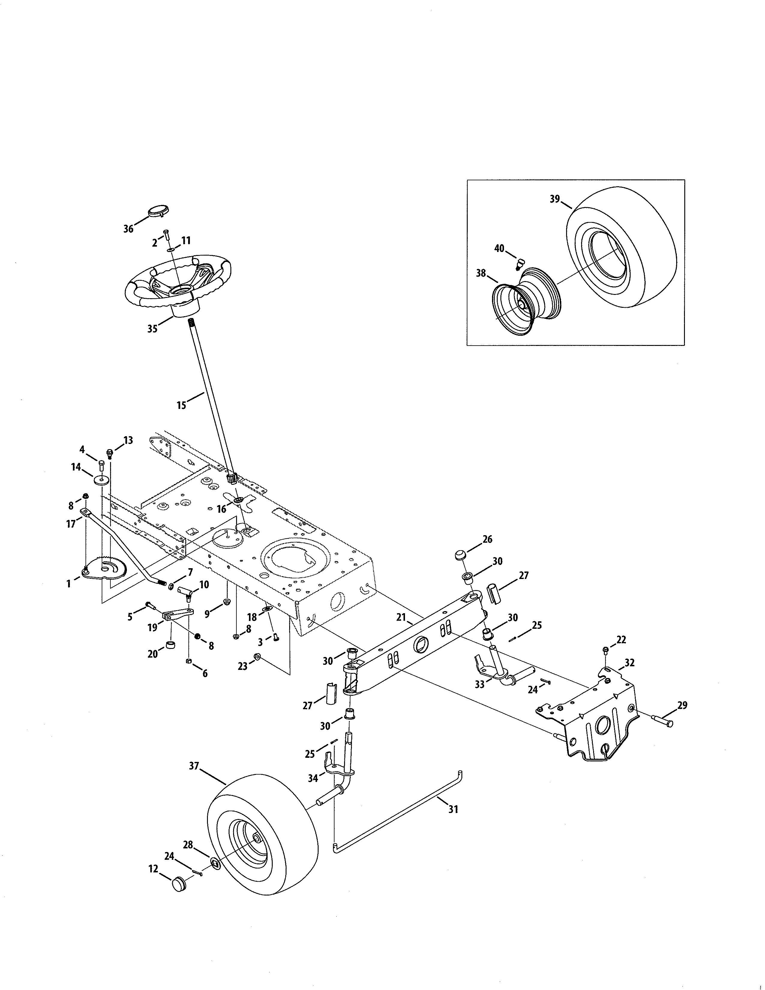 Kmart 02876870-3 steering diagram