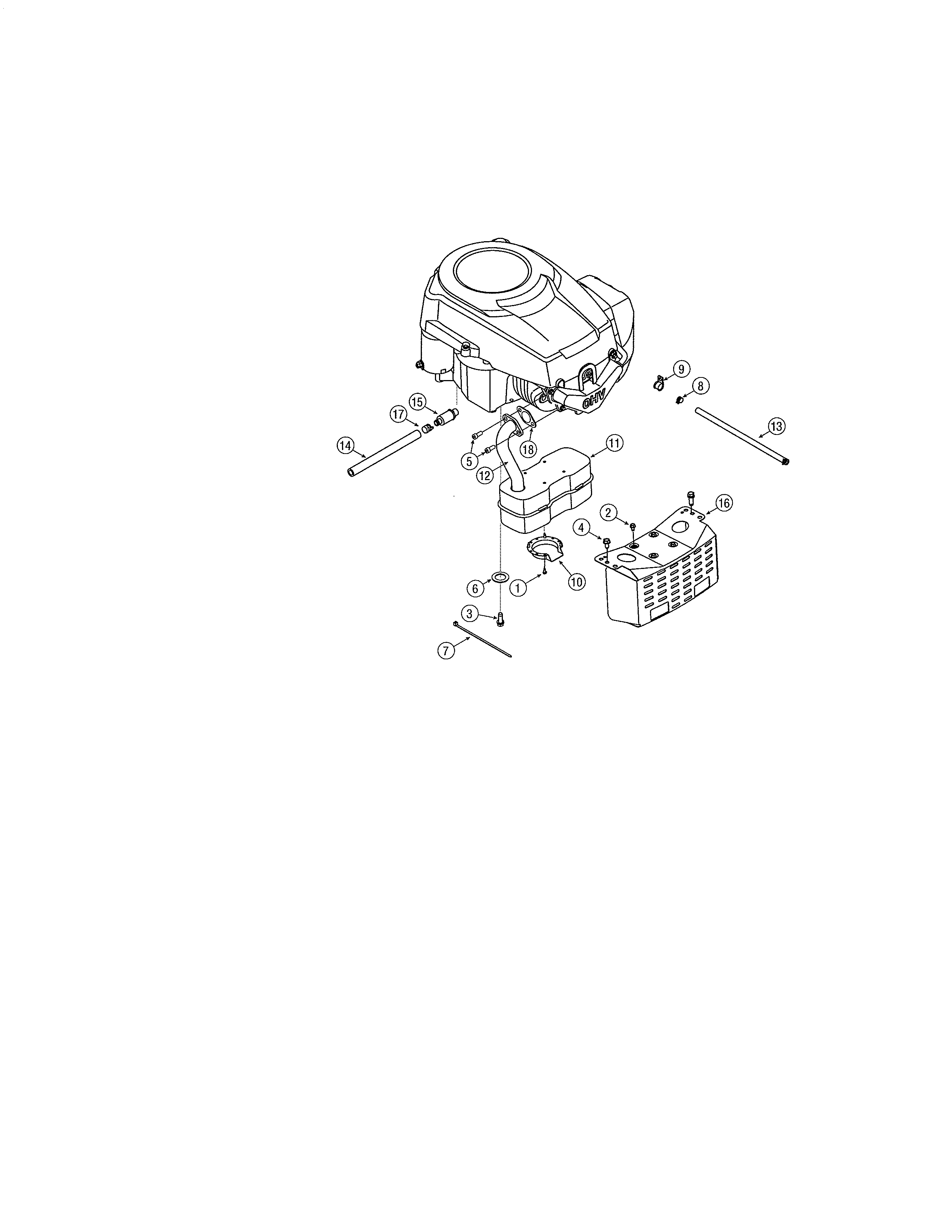 MTD 13BP605H755 kohler courage single engine diagram