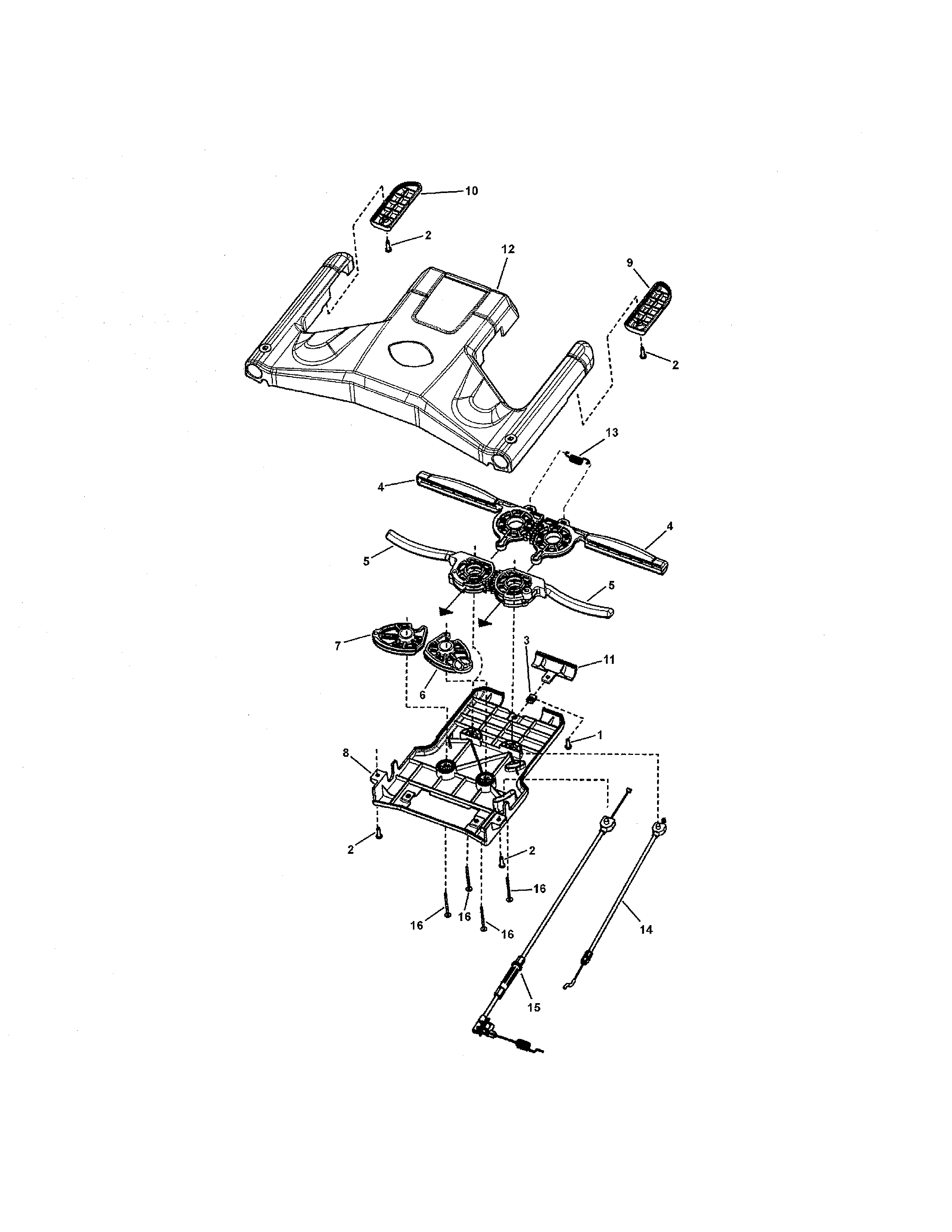 Snapper SXPV2270HW (7800776) drive control diagram