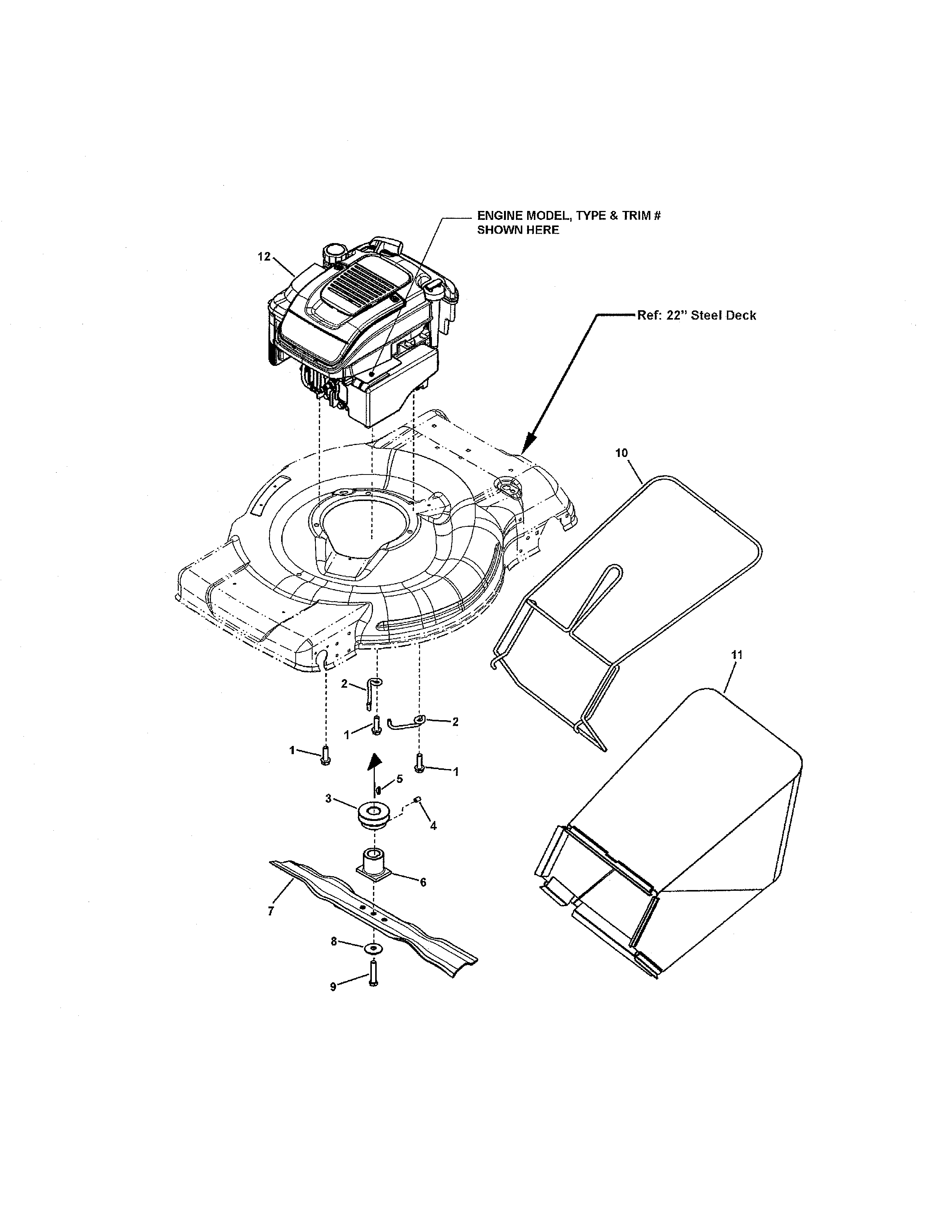 Snapper SXPV2270HW (7800776) engine diagram