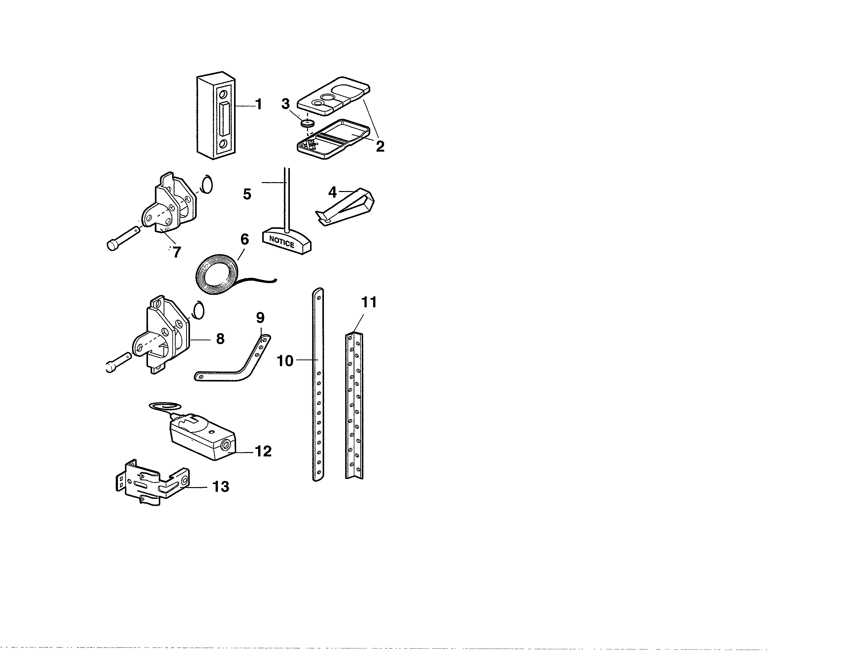 Craftsman 13953905DM insatllation parts diagram