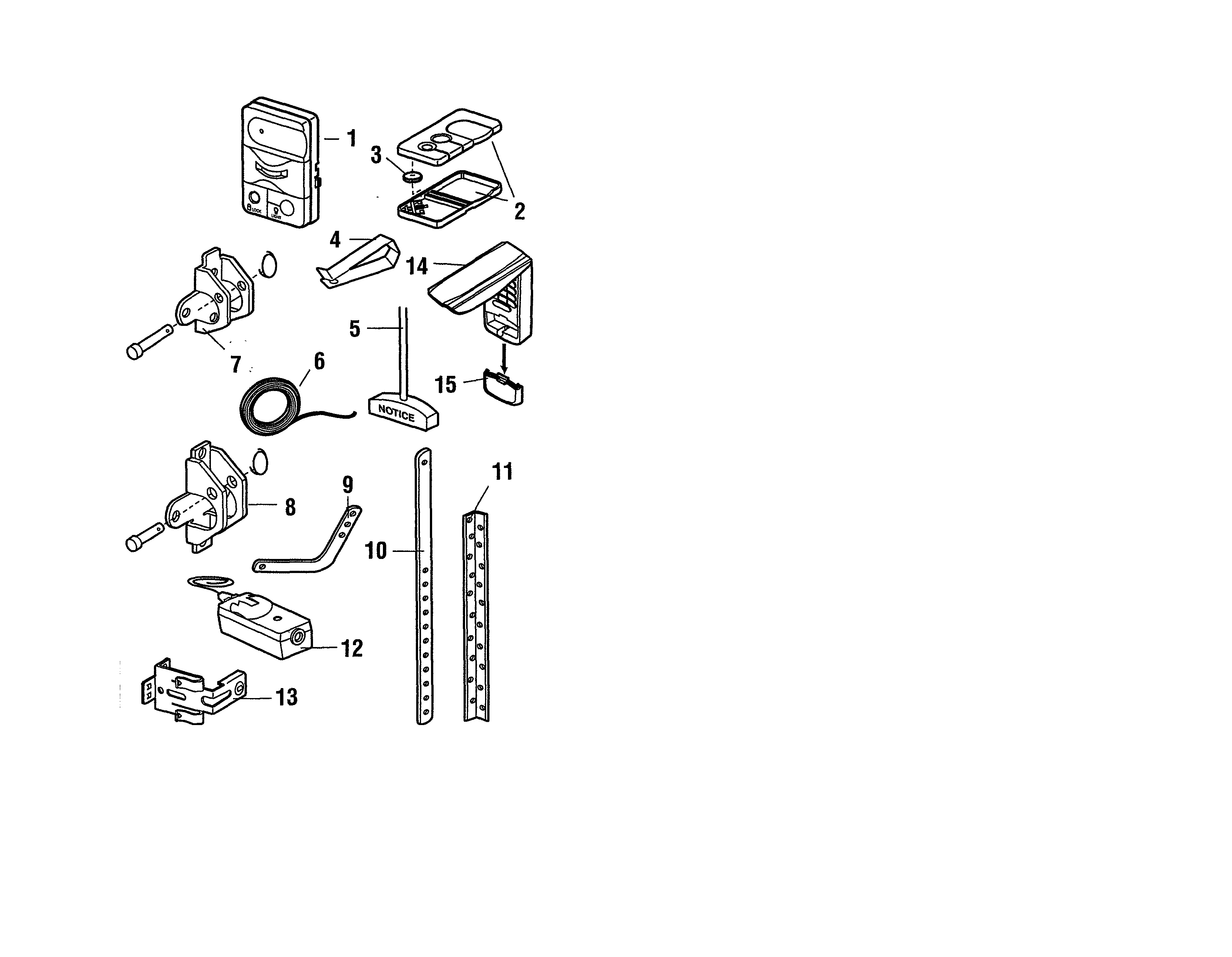Craftsman 13953915D installation parts diagram