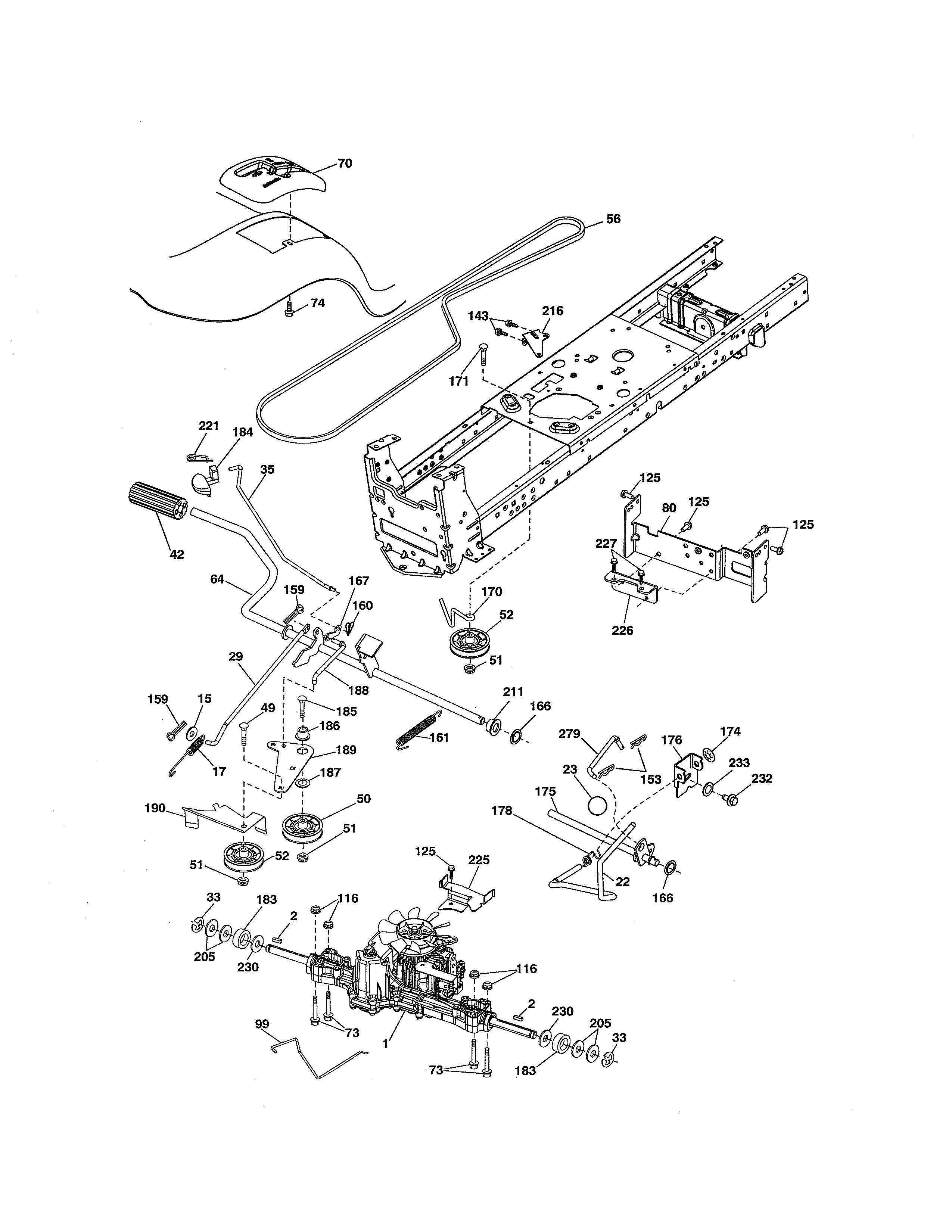 Craftsman 917288515 ground drive diagram