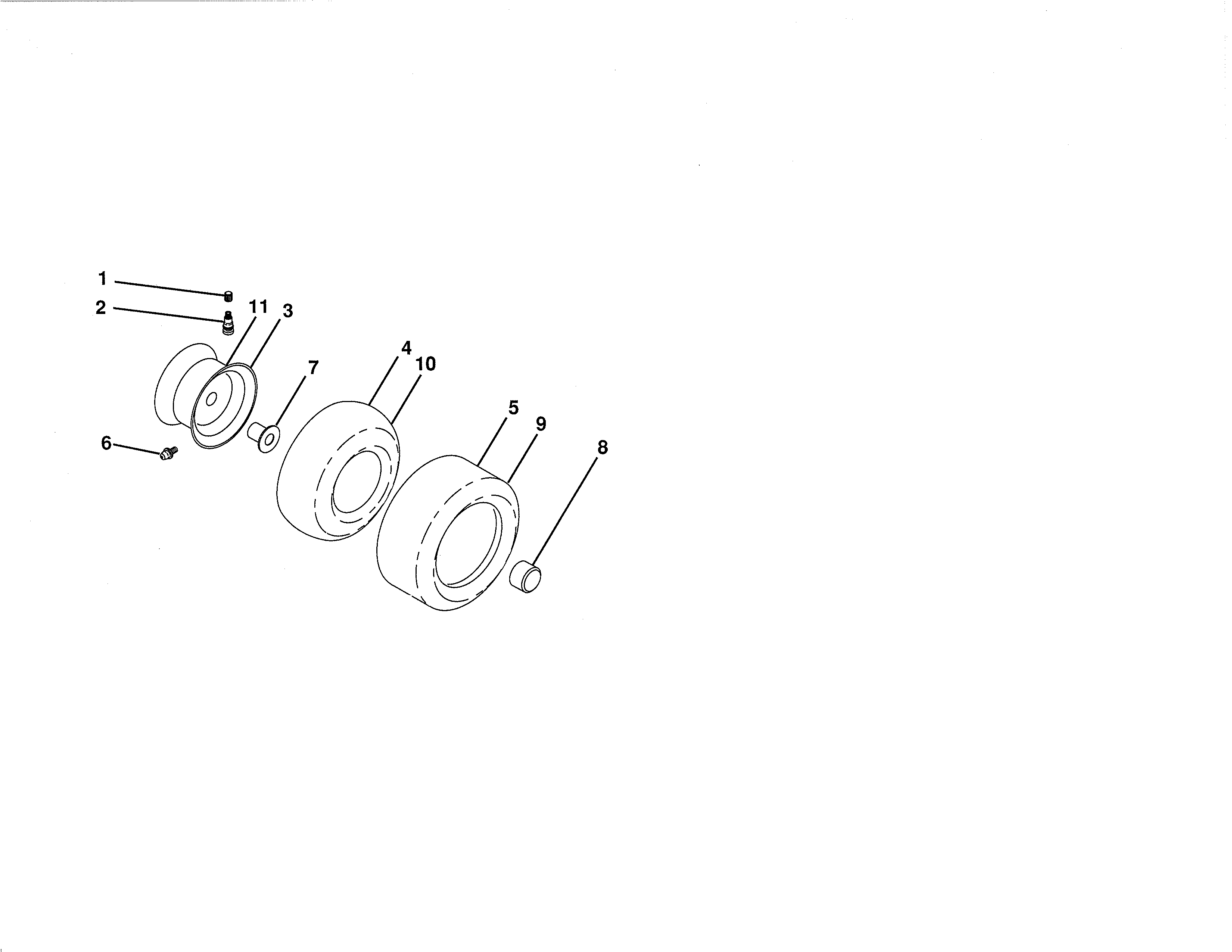 Craftsman 917288515 wheels and tires diagram