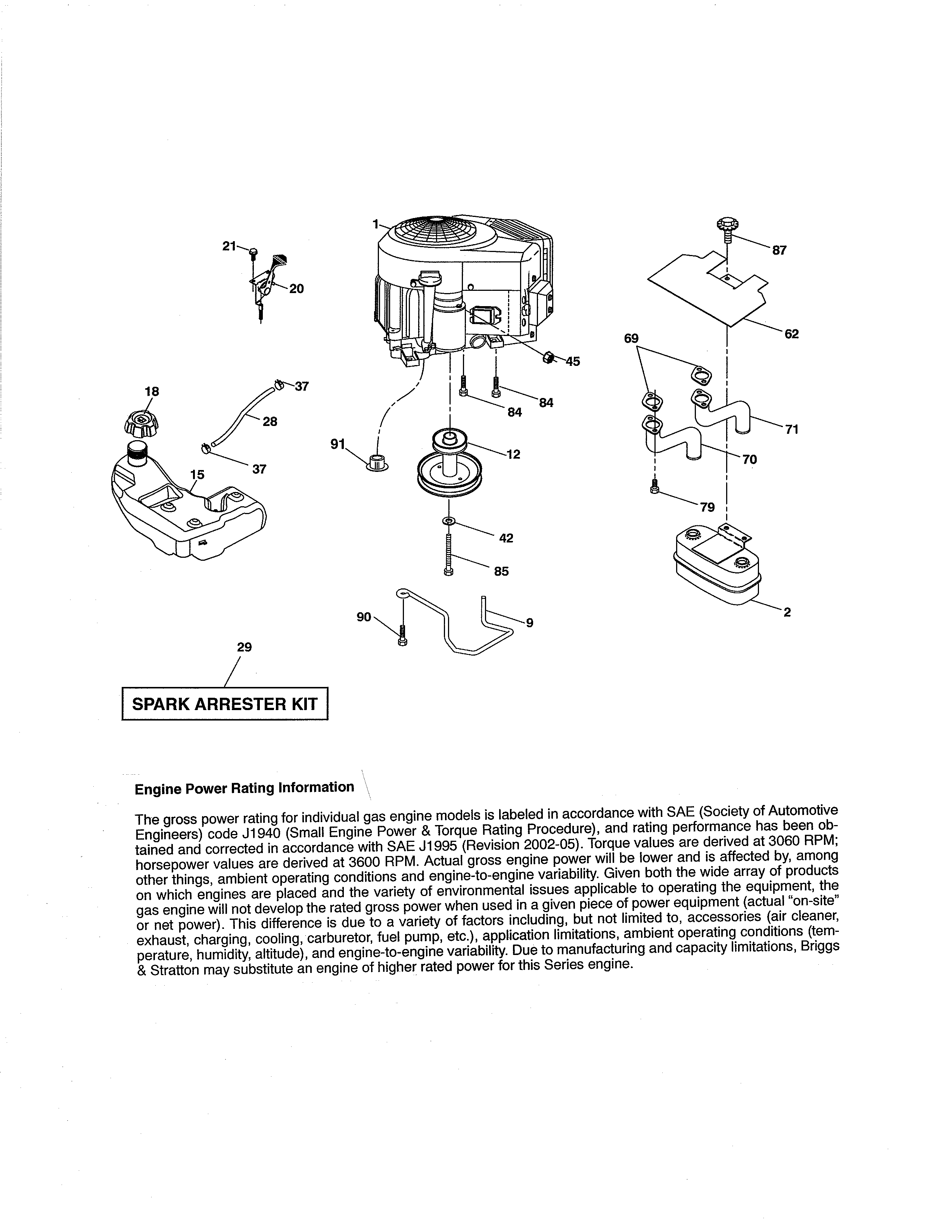Craftsman 917288572 engine diagram