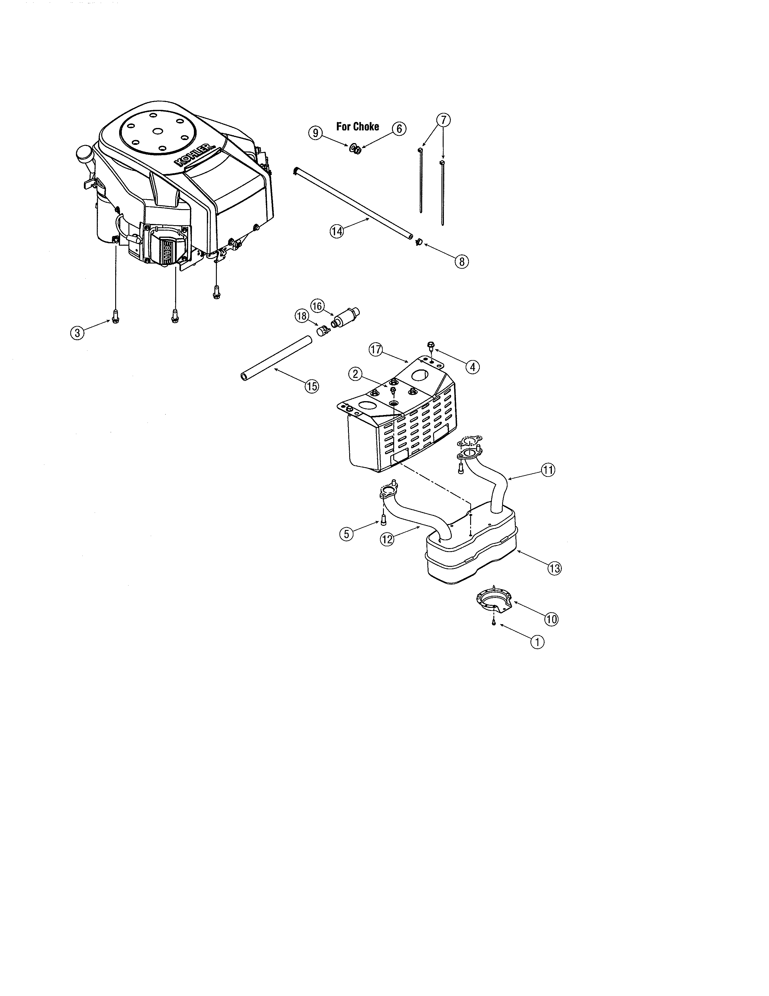 MTD 13AX615H730 kohler twin cylinder engine diagram