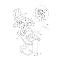 MTD 13AN771G731 seat/fender diagram