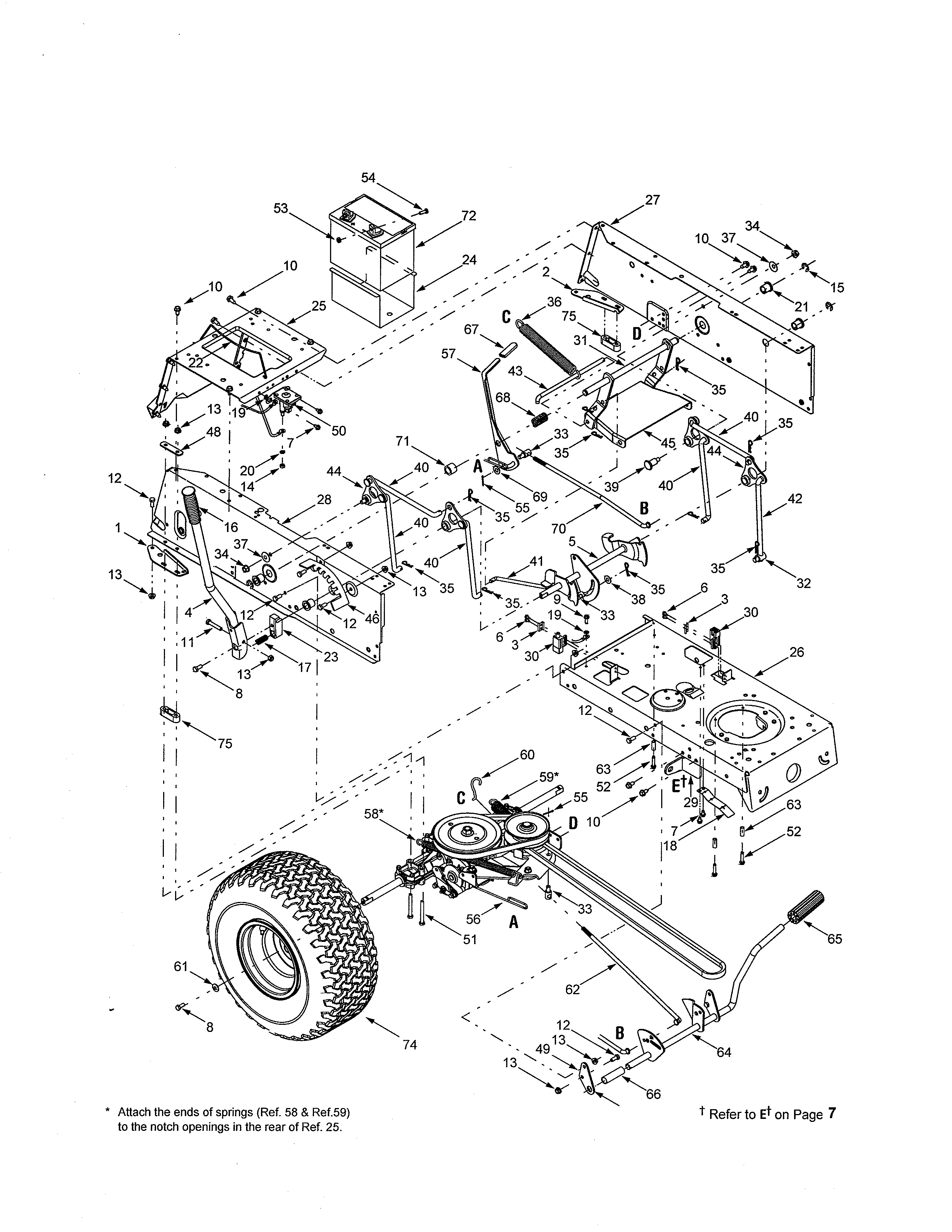 MTD 13AC650F700 drive diagram