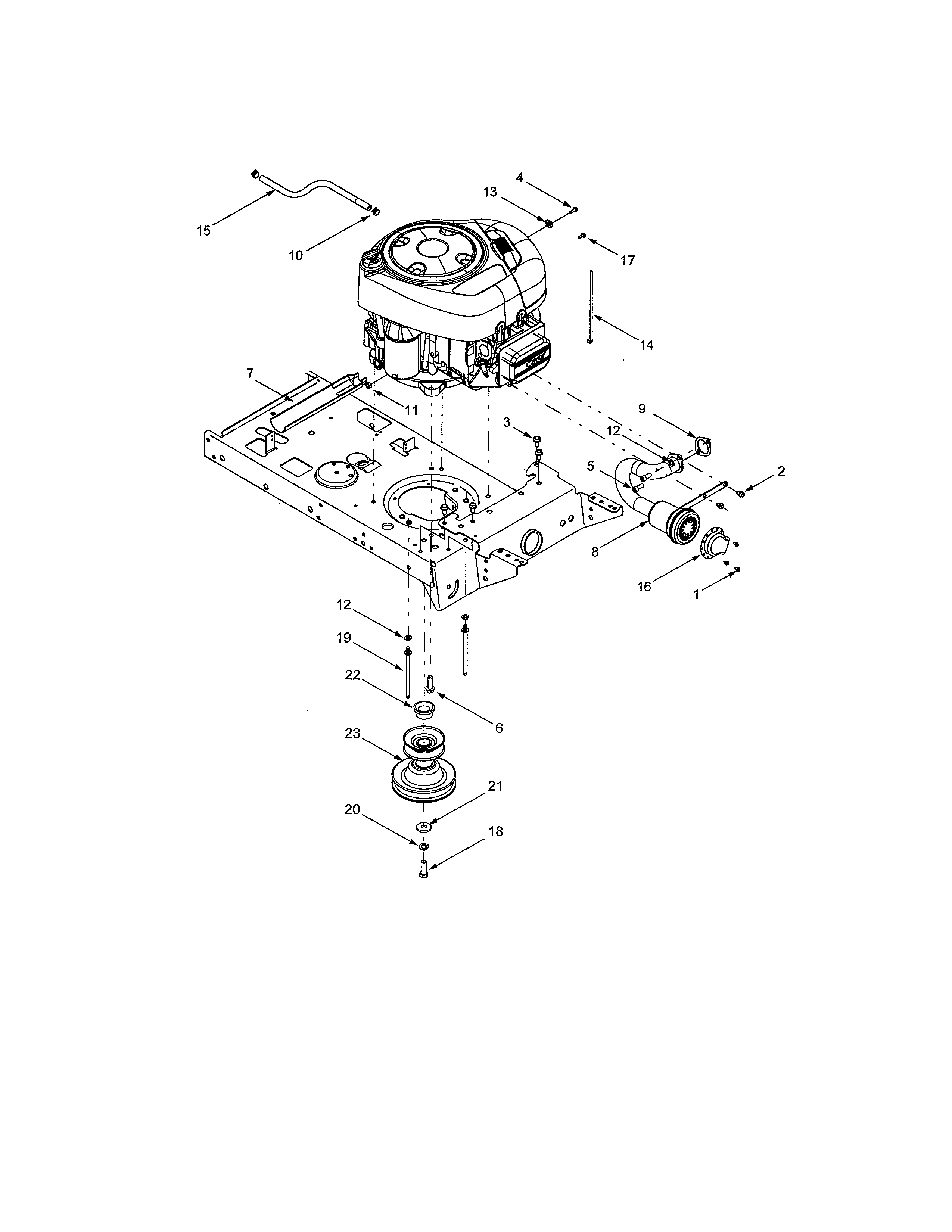 MTD 13AC650F700 engine diagram