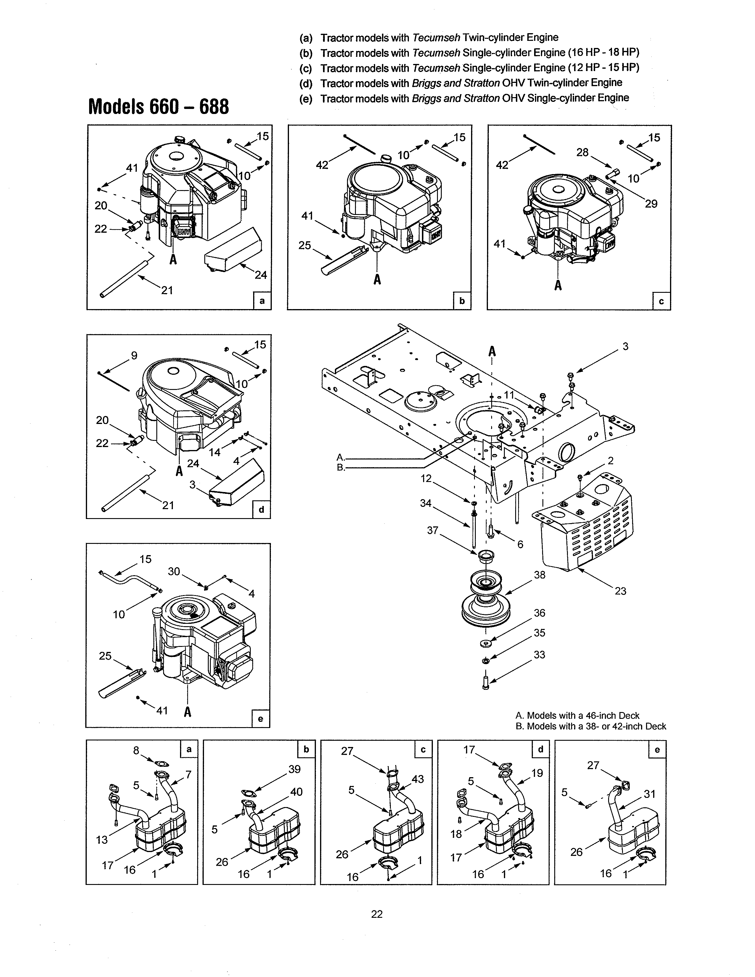 MTD 13AF685G700 engines/muffler diagram