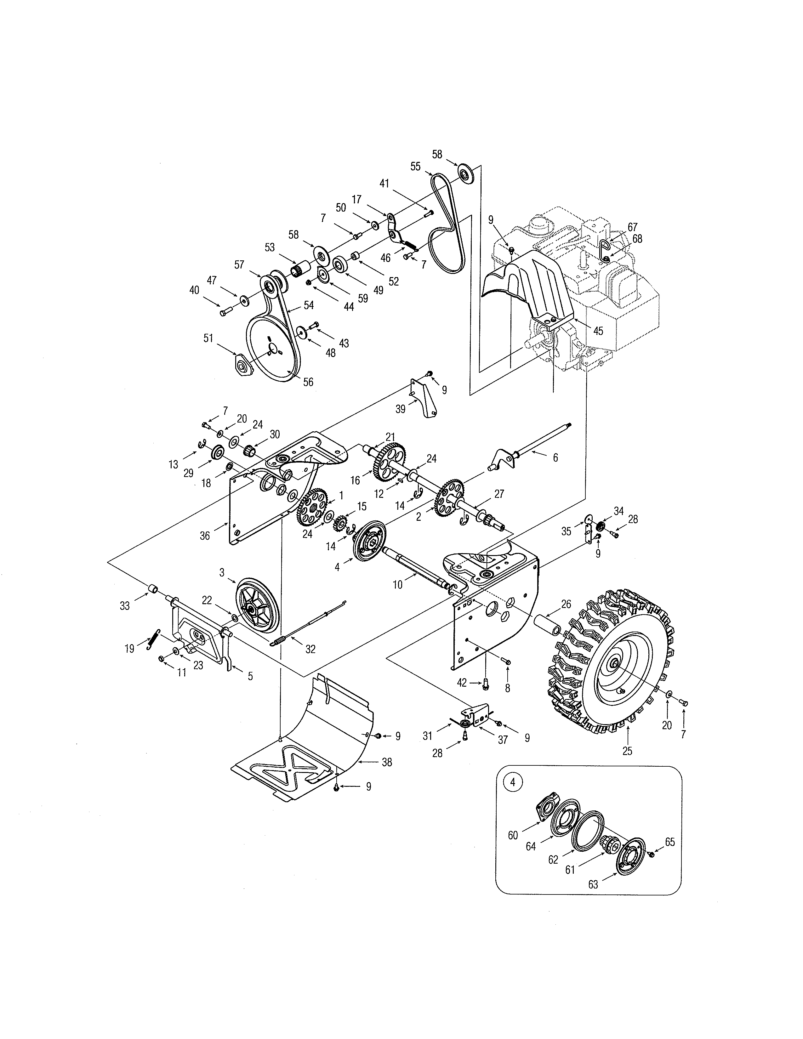 MTD 31AE6BHE723 drive diagram