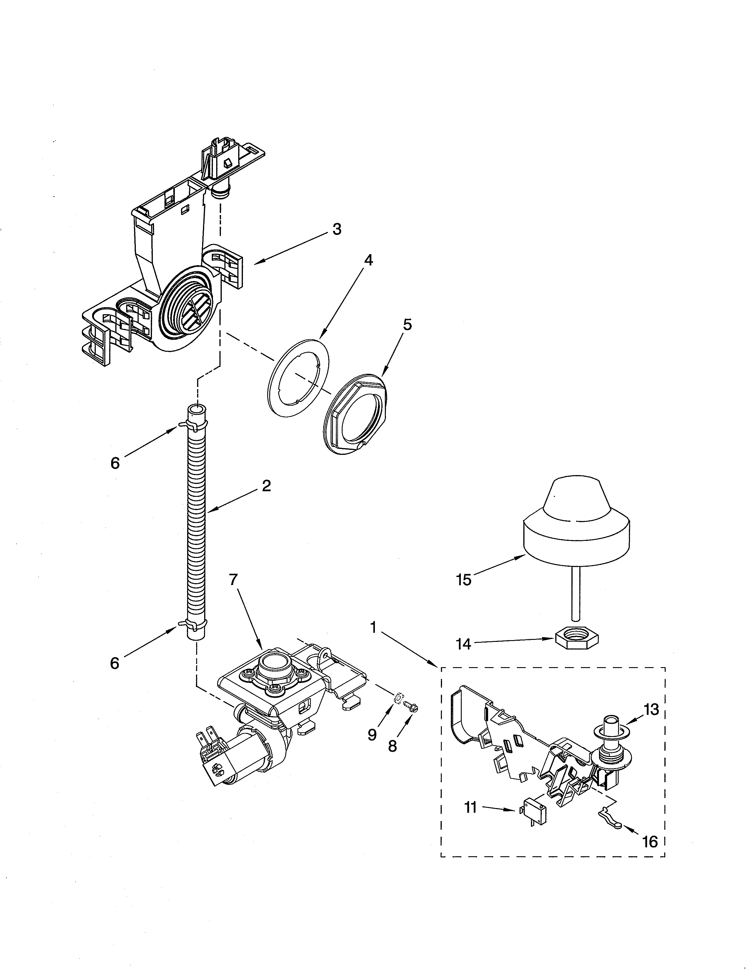 KitchenAid KUDS01FLBT7 fill & overfill diagram