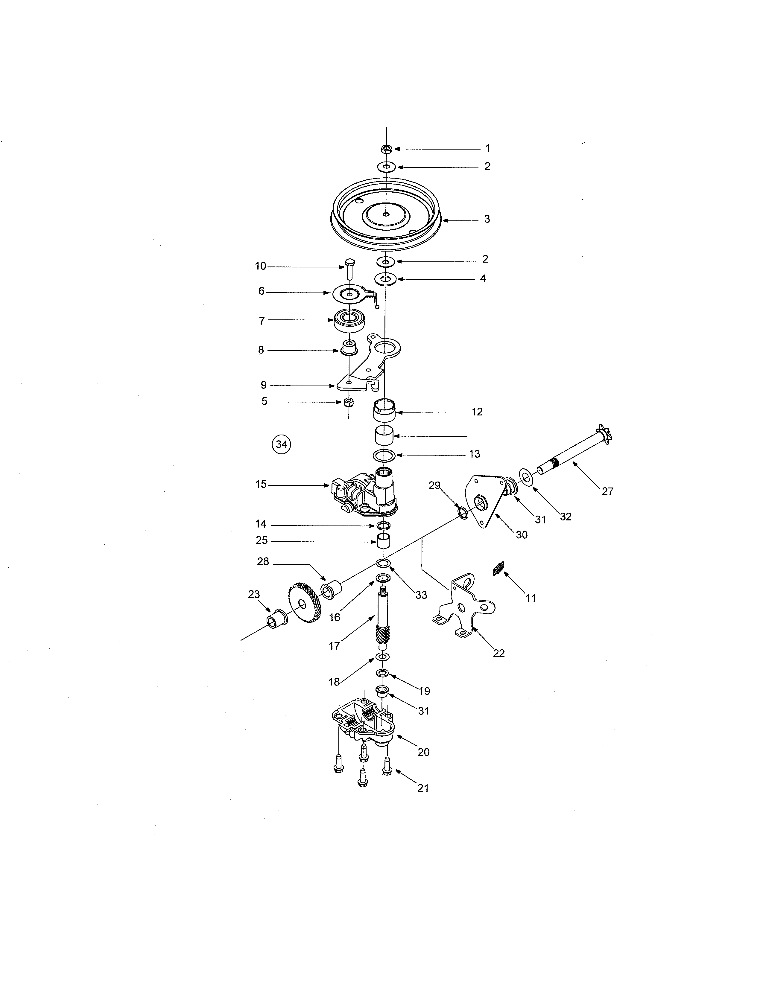 MTD 12A-378Q795 transmission diagram