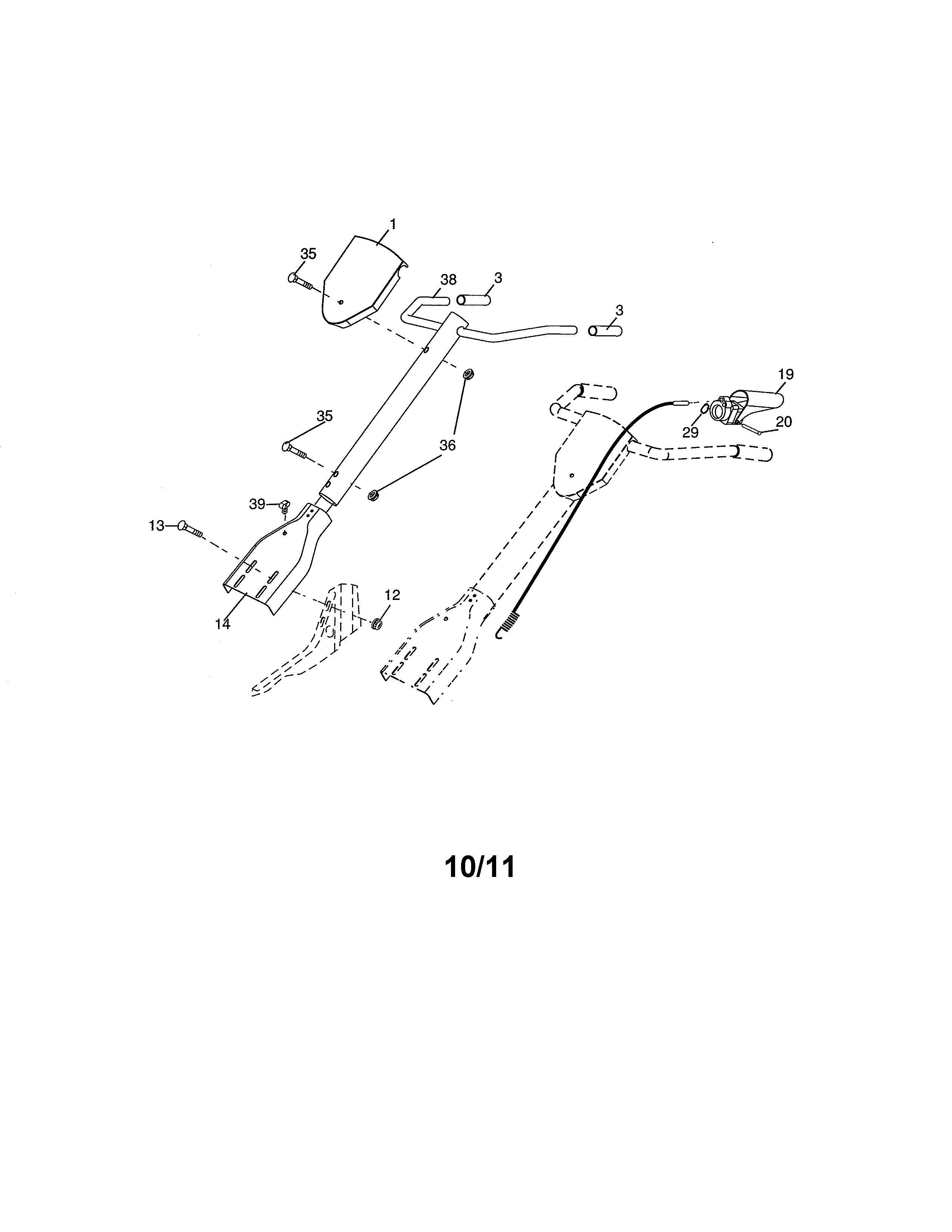 Craftsman 917297015 handles diagram