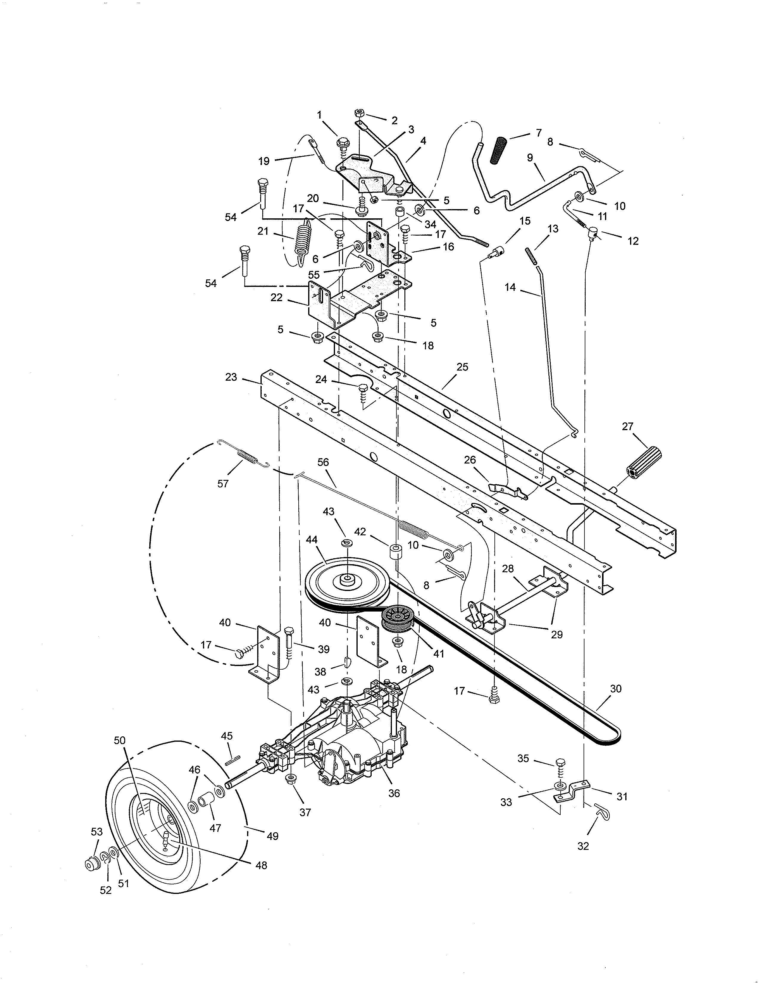 Murray 425003X8A motion drive diagram