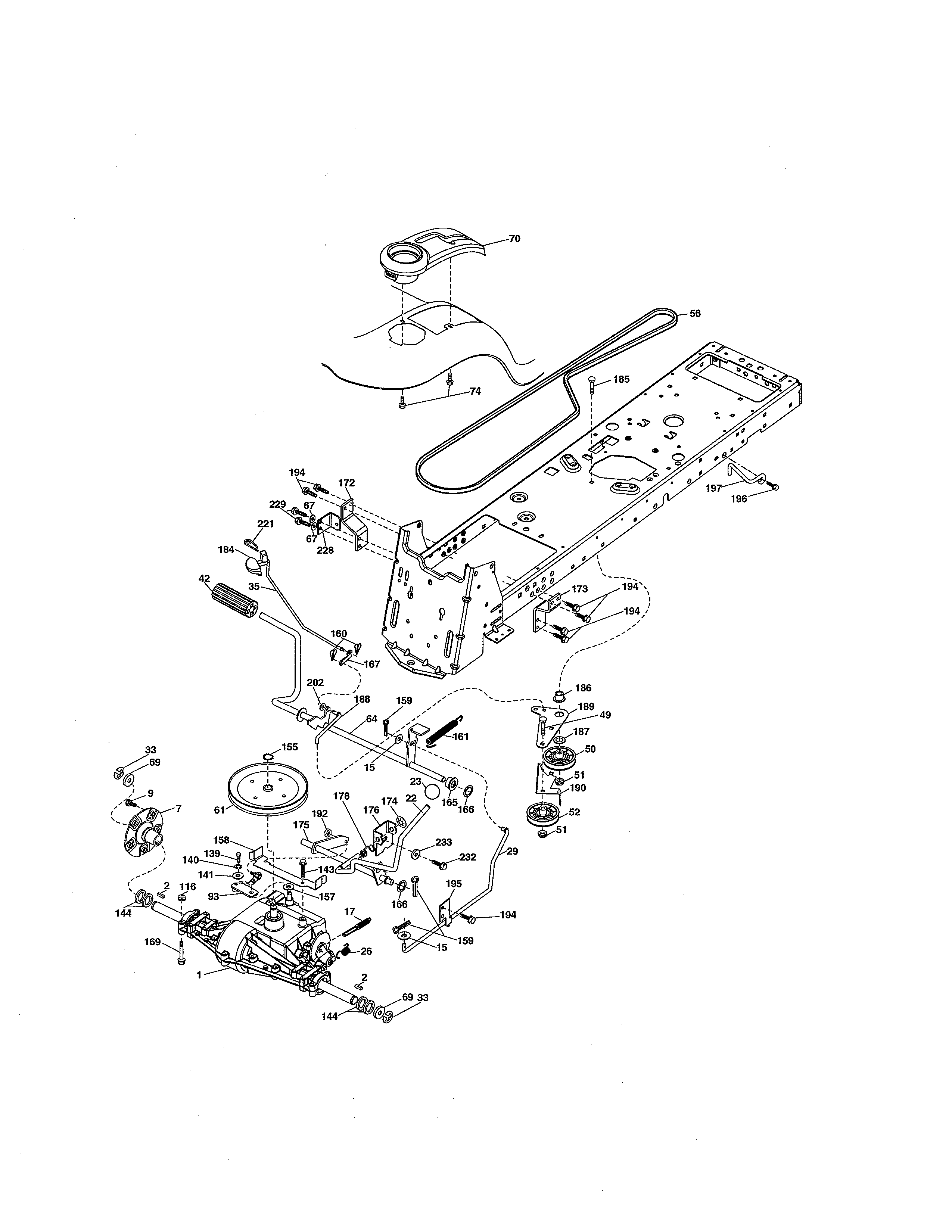 Craftsman 917250250 ground drive diagram
