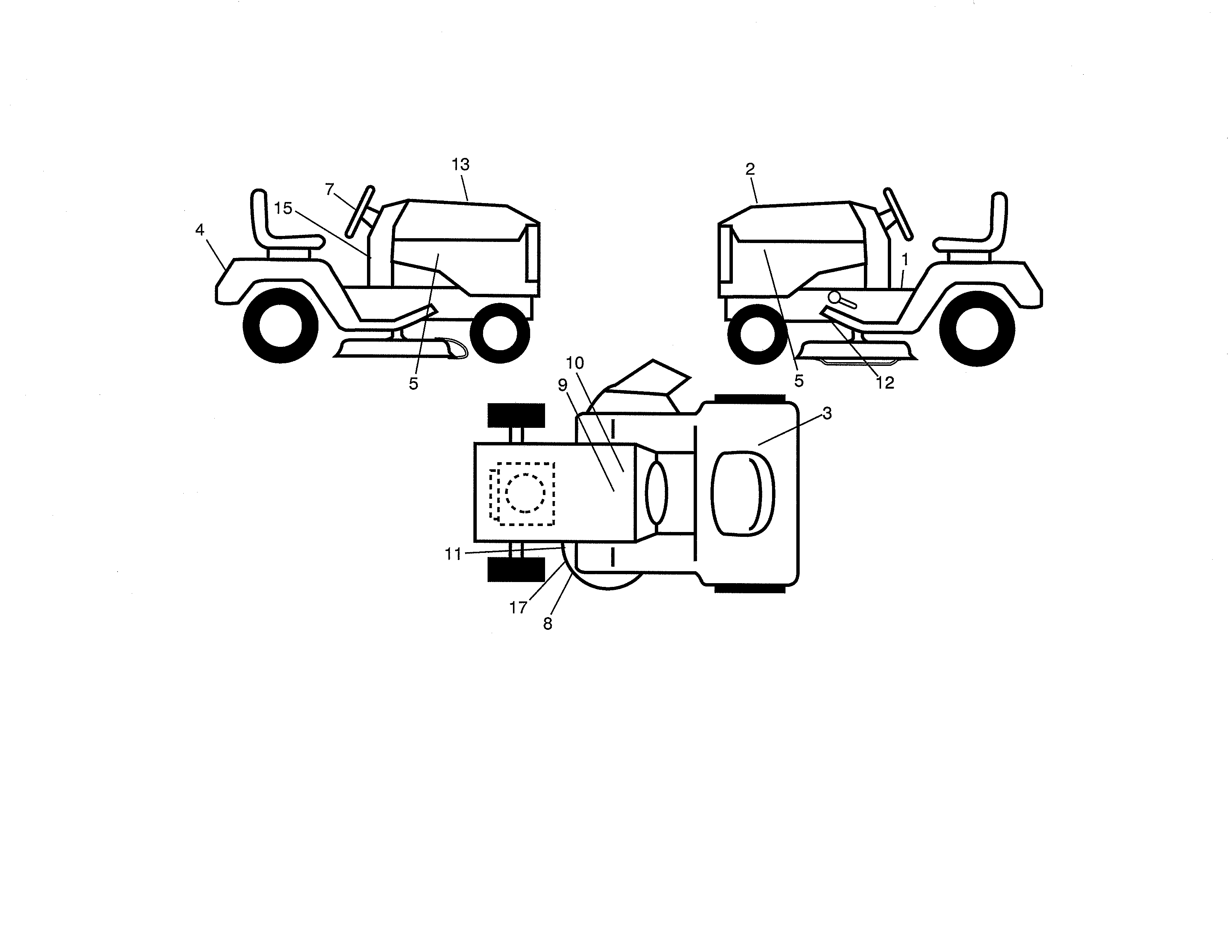 Craftsman 917250250 decals diagram