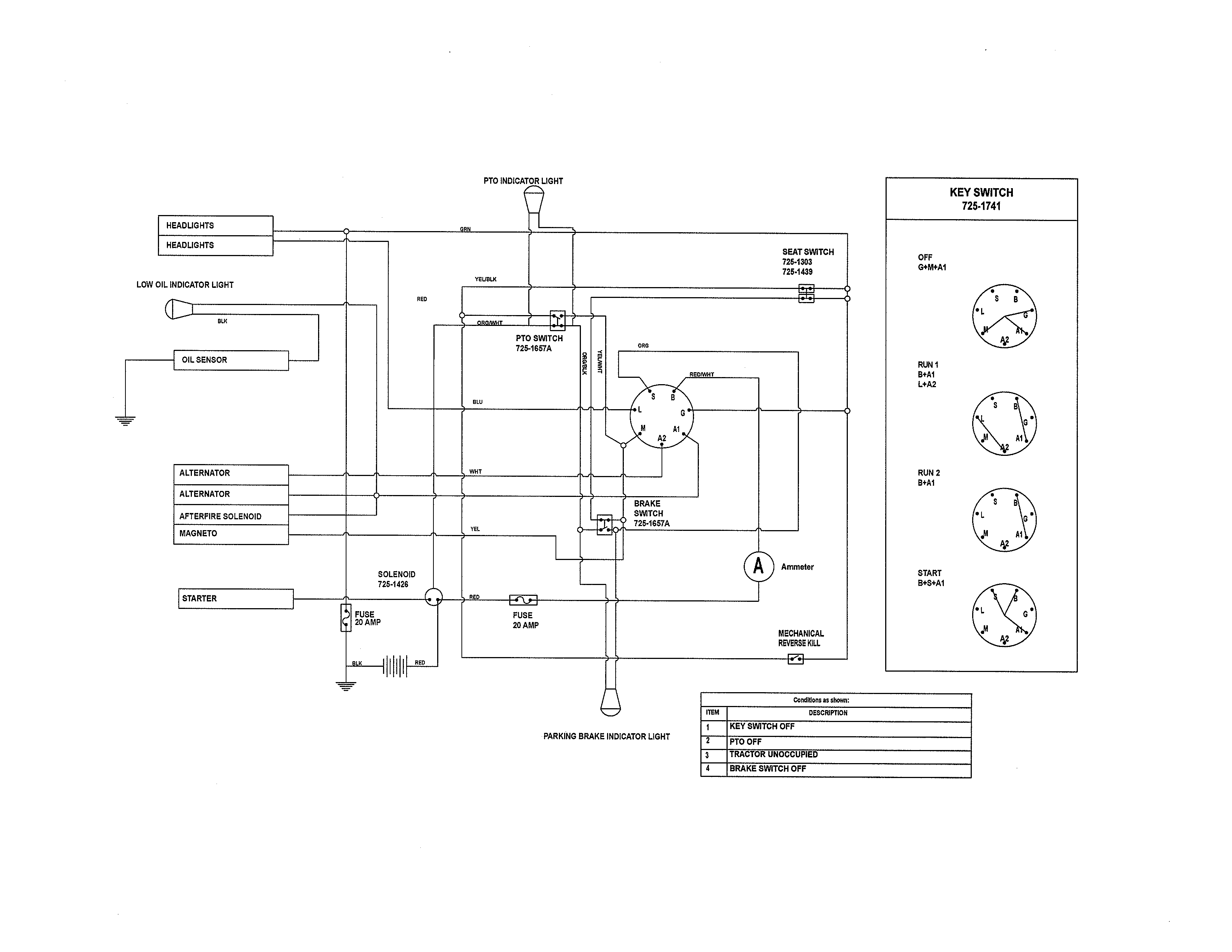 Yard-Man 13AT604G701 wiring diagram diagram