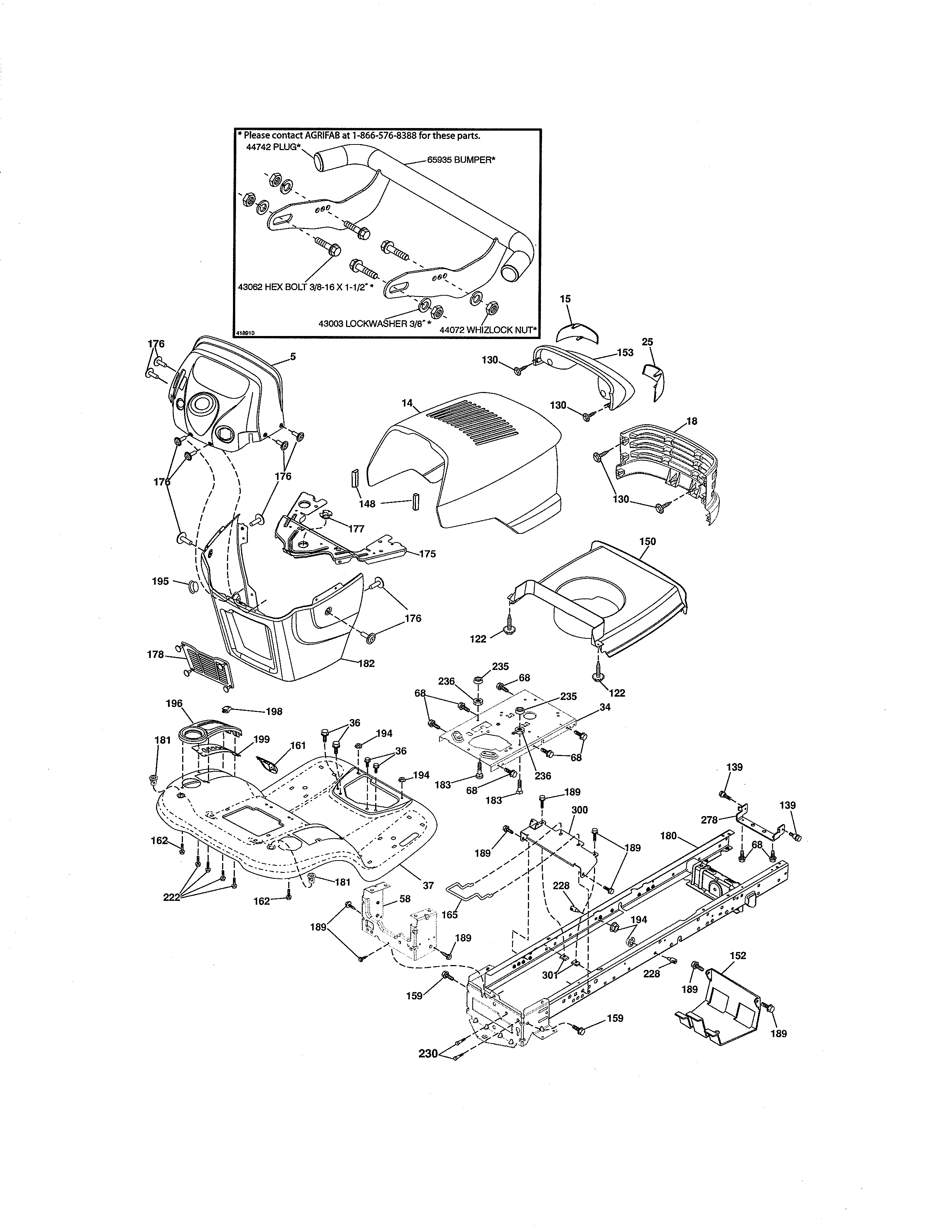 Craftsman 917288720 chassis/enclosures diagram