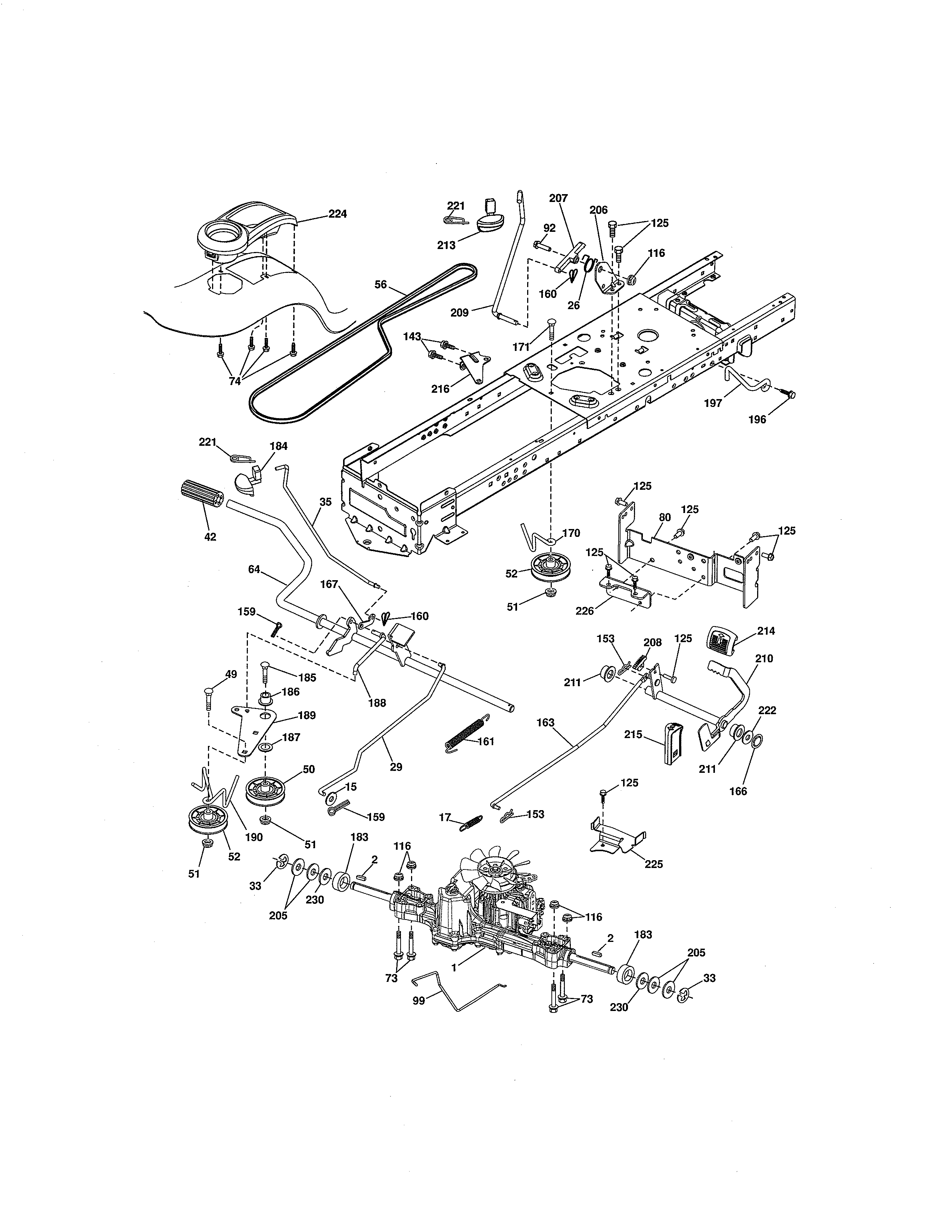 Craftsman 917288720 ground drive diagram