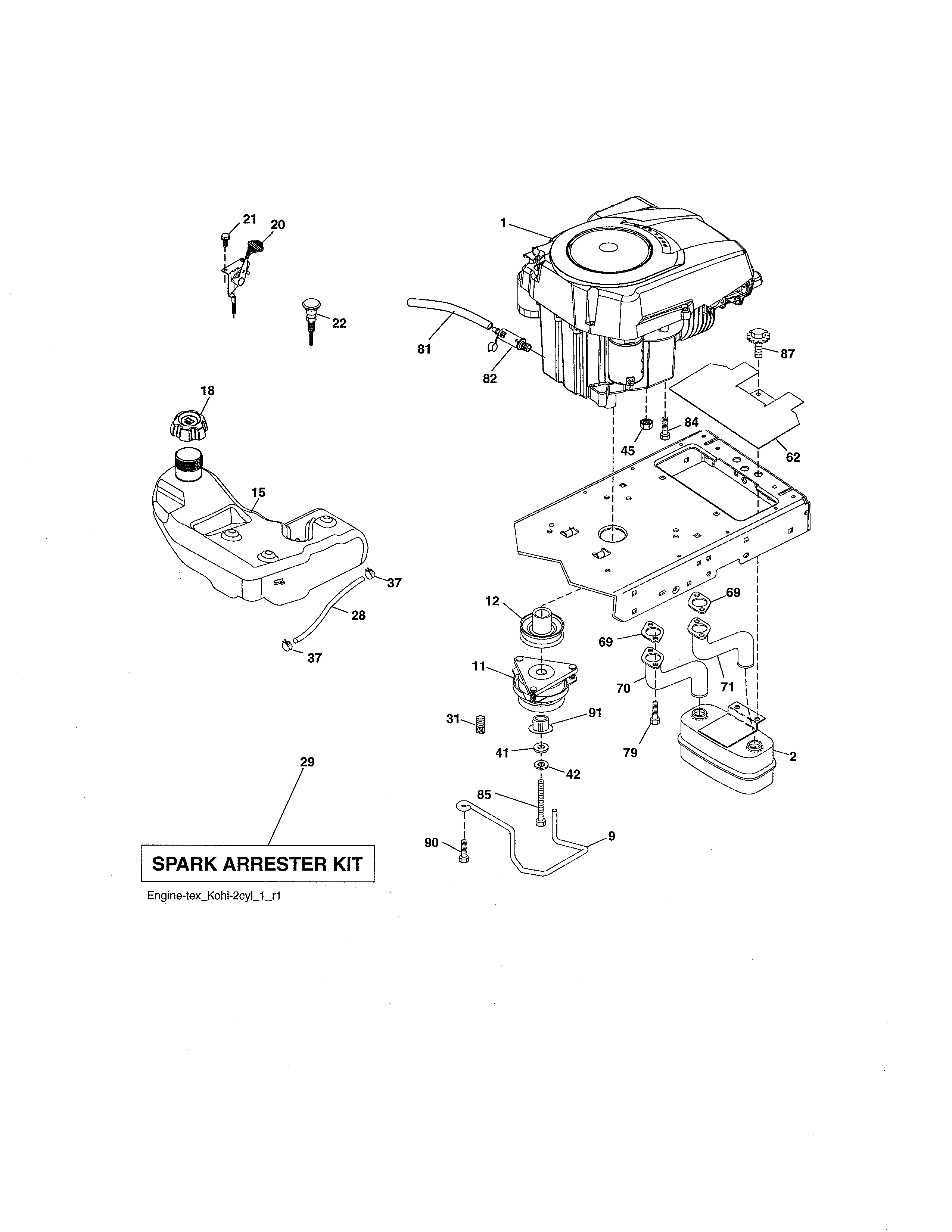 Craftsman 917288740 engine diagram
