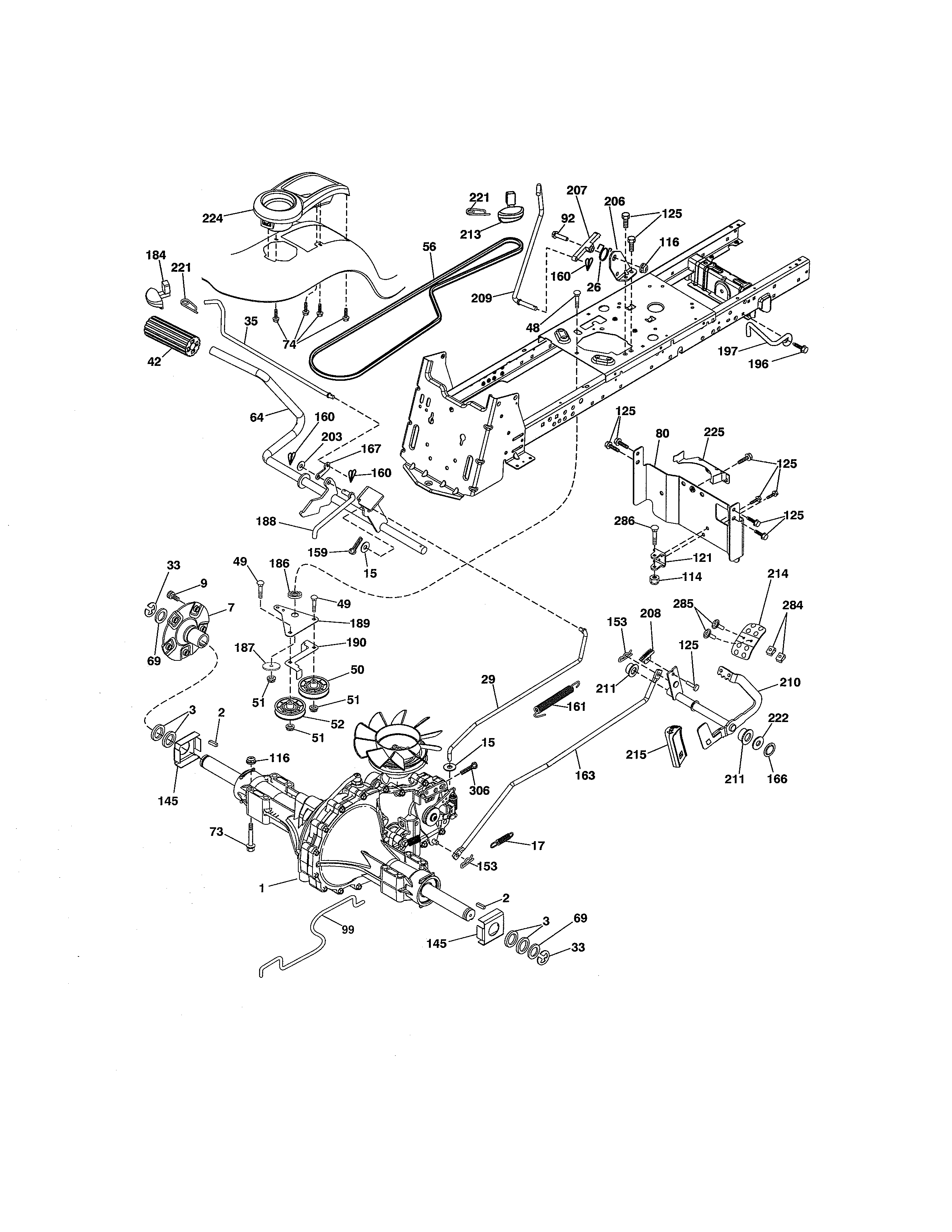 Craftsman 917289740 ground drive diagram