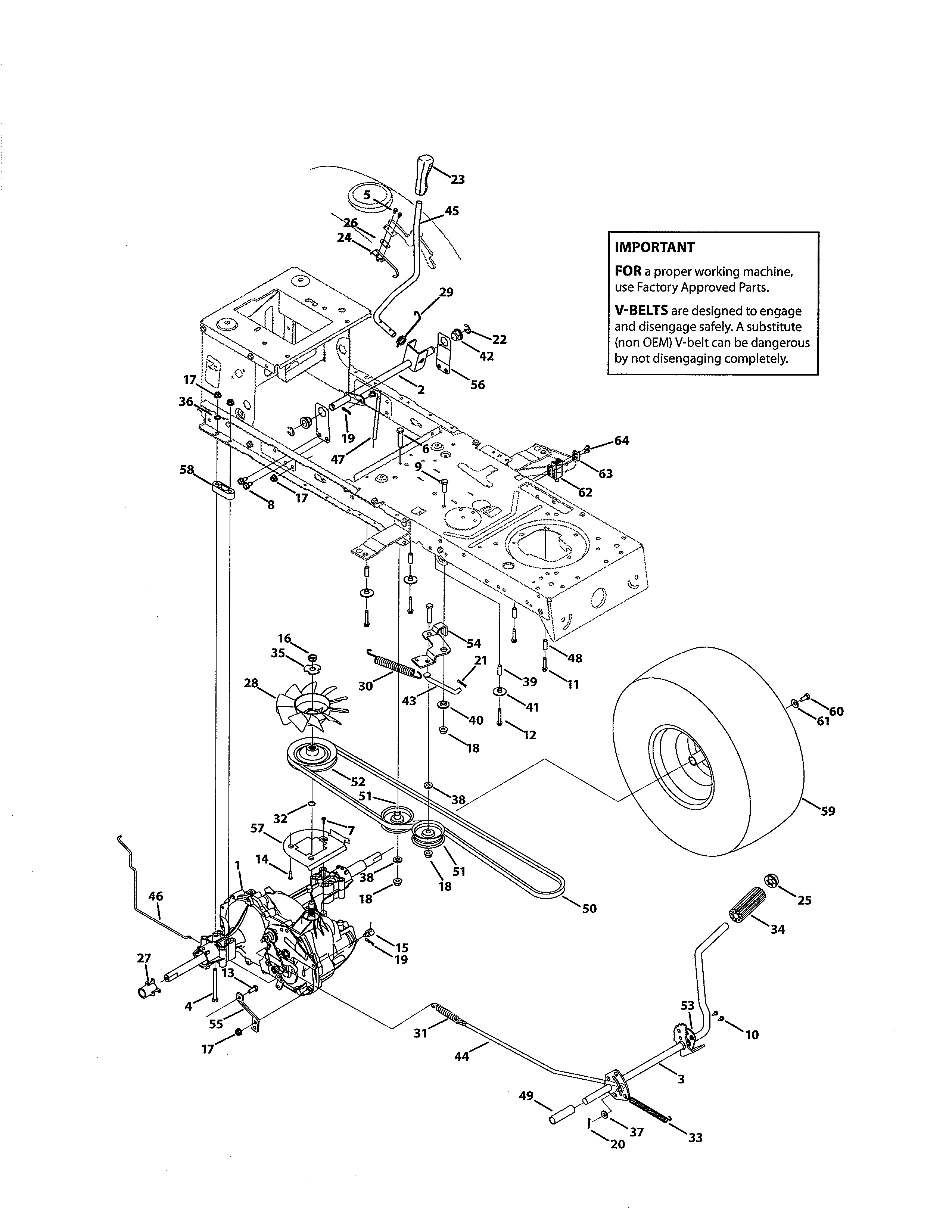 MTD 13AJ795G059 transmission diagram