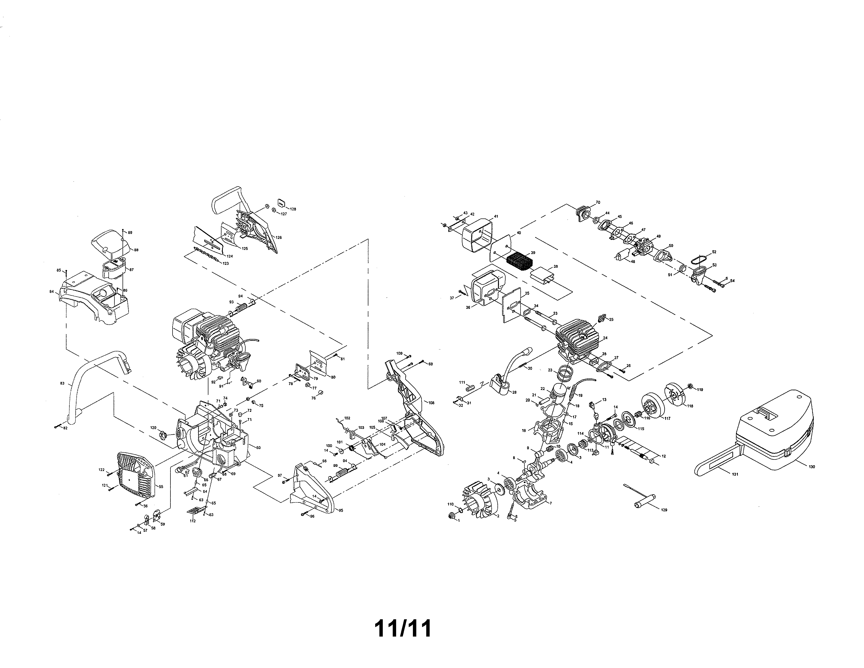 McCulloch 41CY09AS777 chain saw diagram
