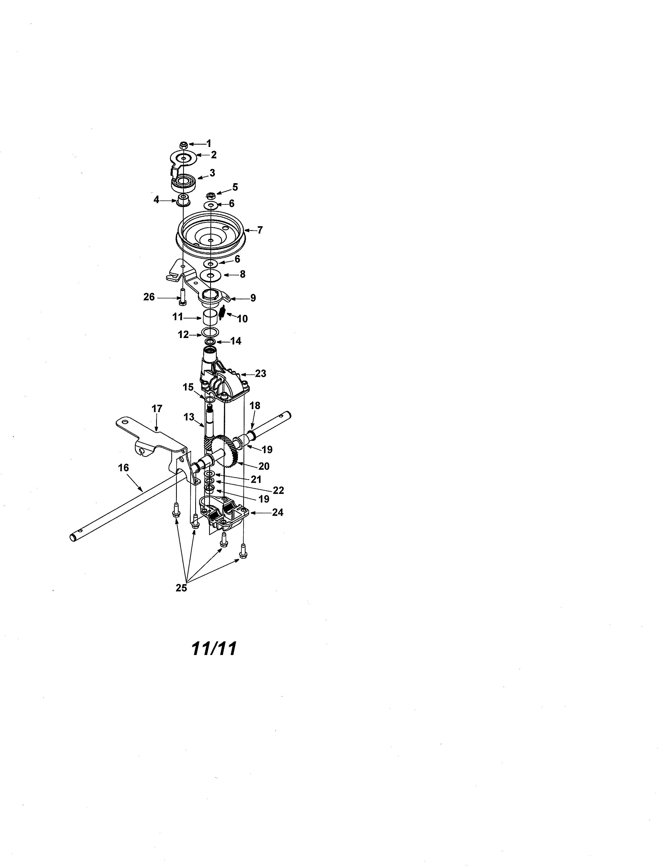 Yard-Man 12AD449P701 transmission diagram