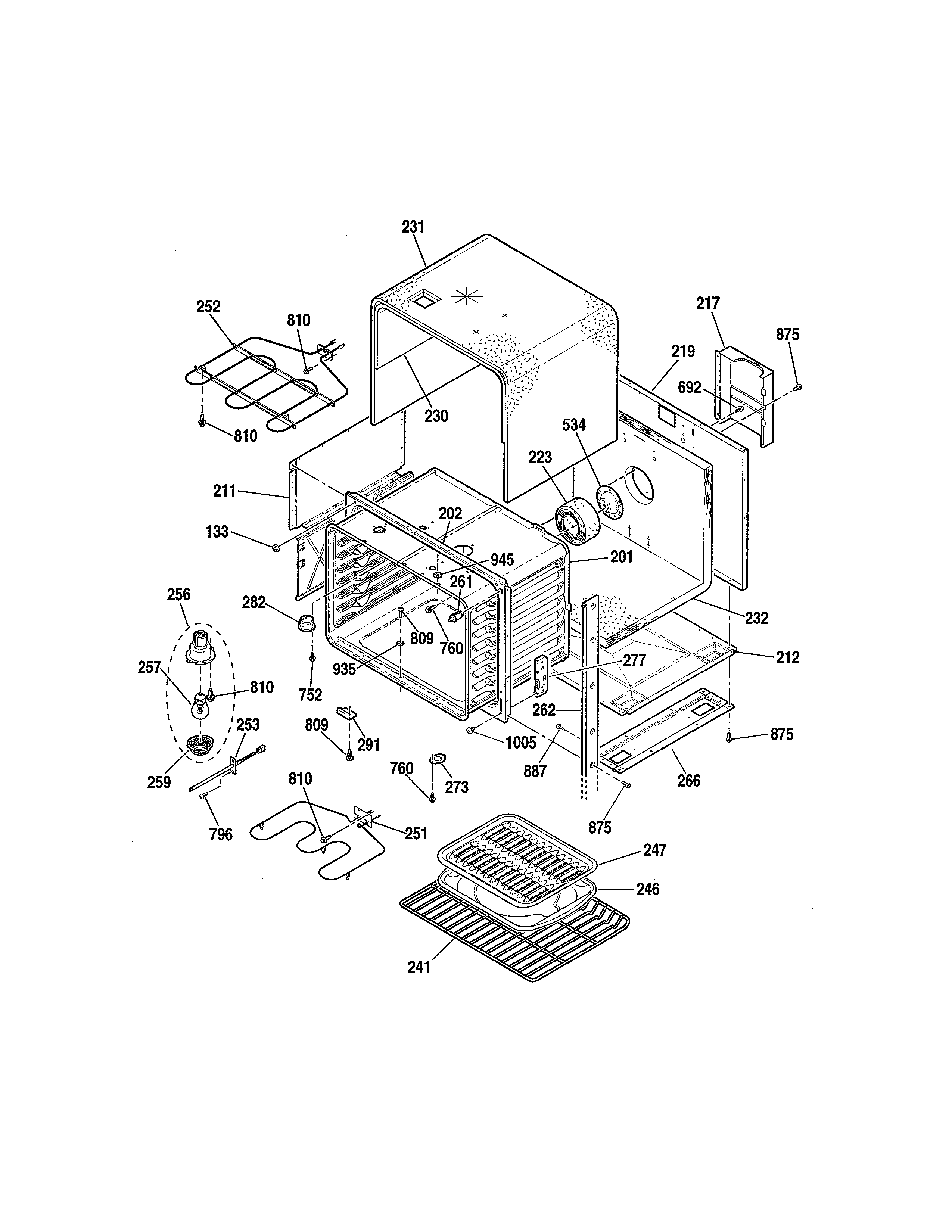 Kenmore 91147754200 upper body section diagram