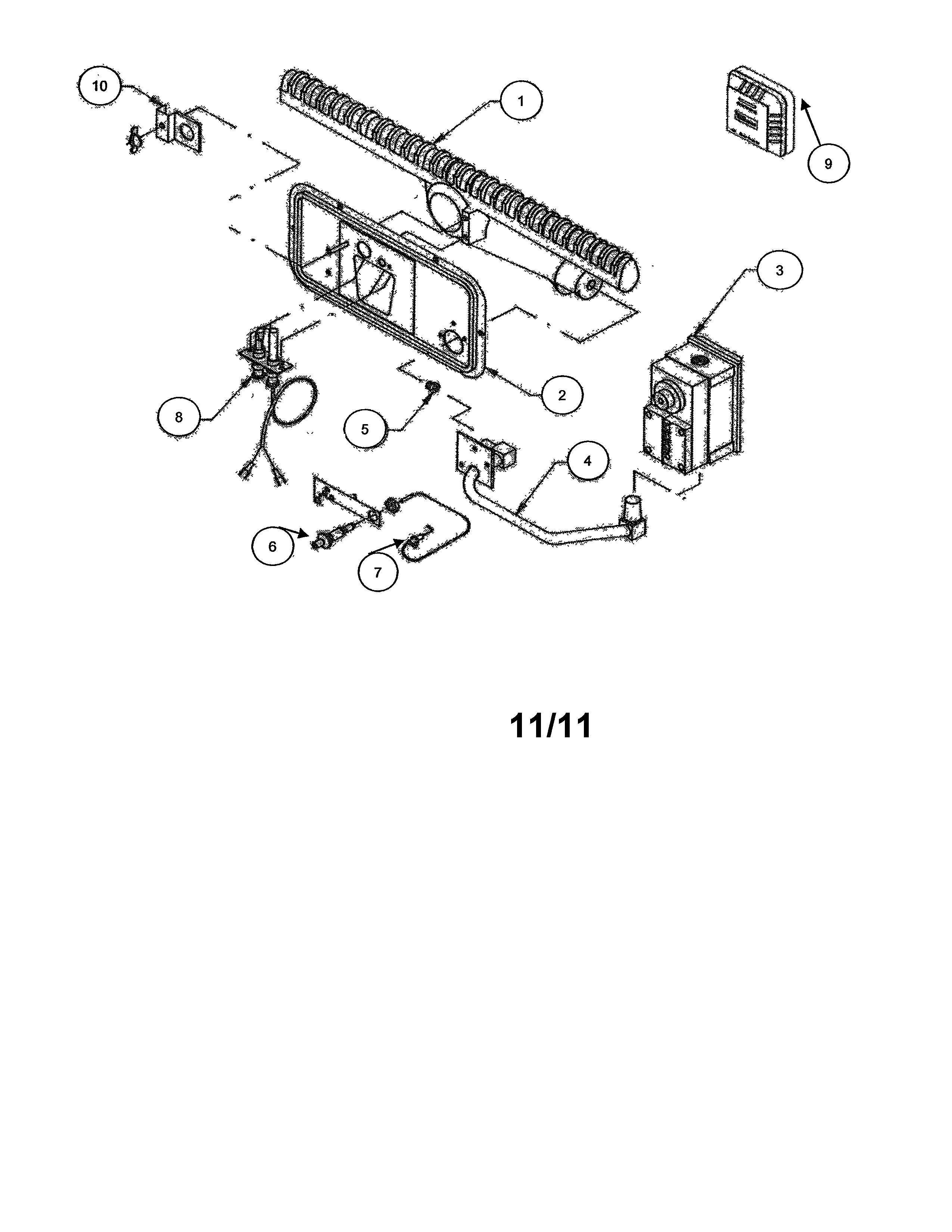 Williams 3003622 wall furnace diagram