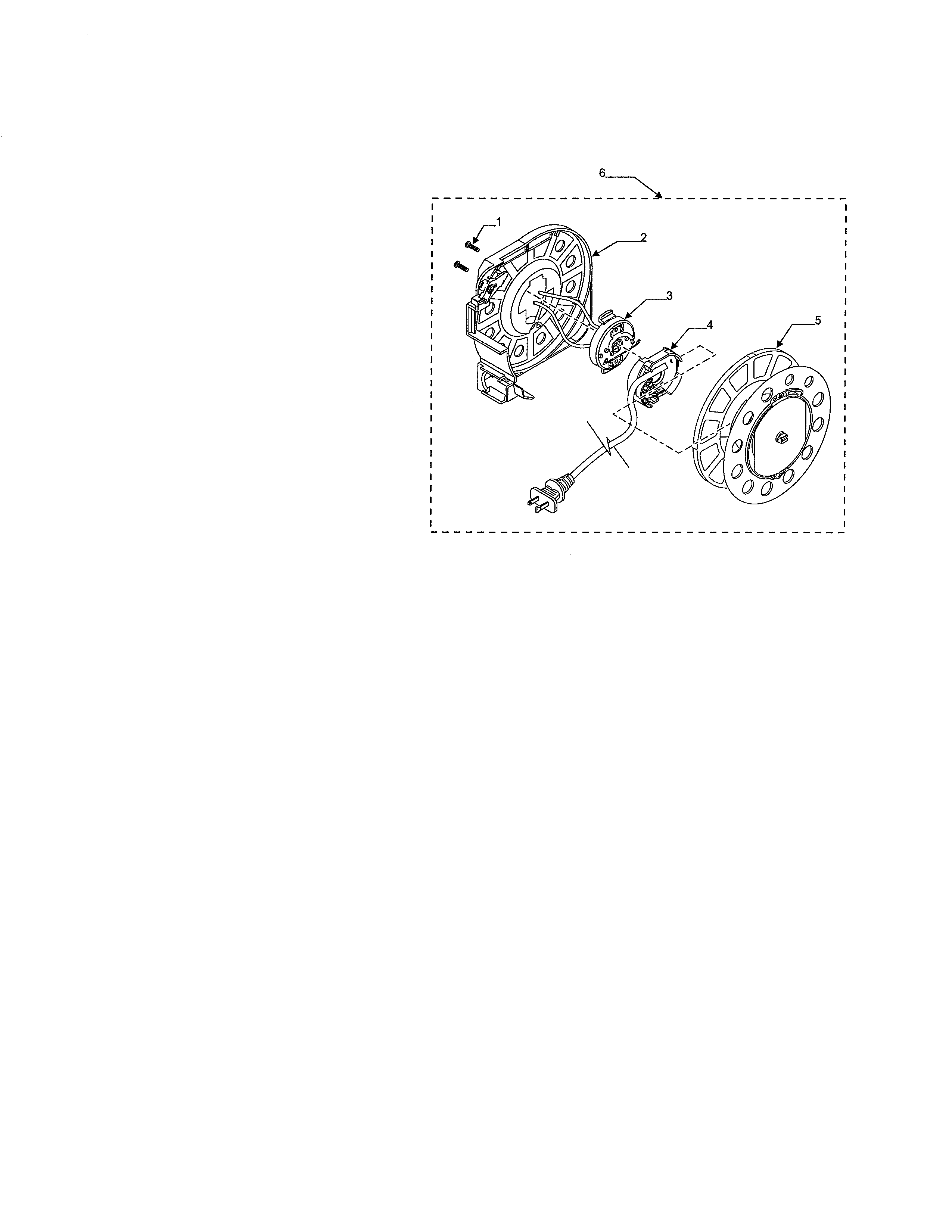 Kenmore 11629219803 cord reel diagram