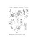 Craftsman 917370411 cylinder/crankshaft/sump diagram