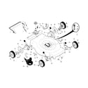 Craftsman 917370910 drive control/gear case/wheels diagram