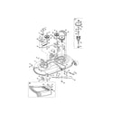 Craftsman 247288842 deck/spindle pulley diagram