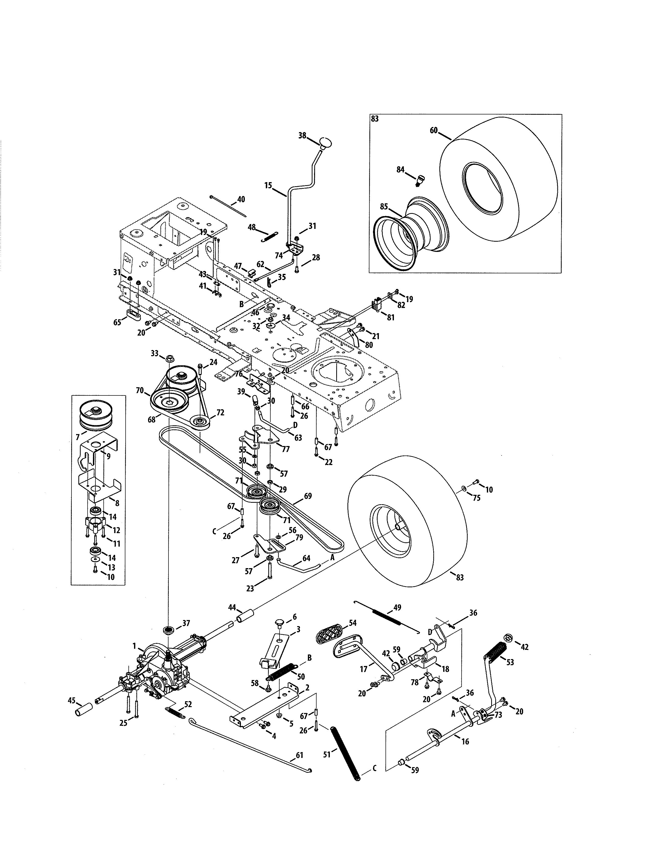 Craftsman 247288852 transmission diagram