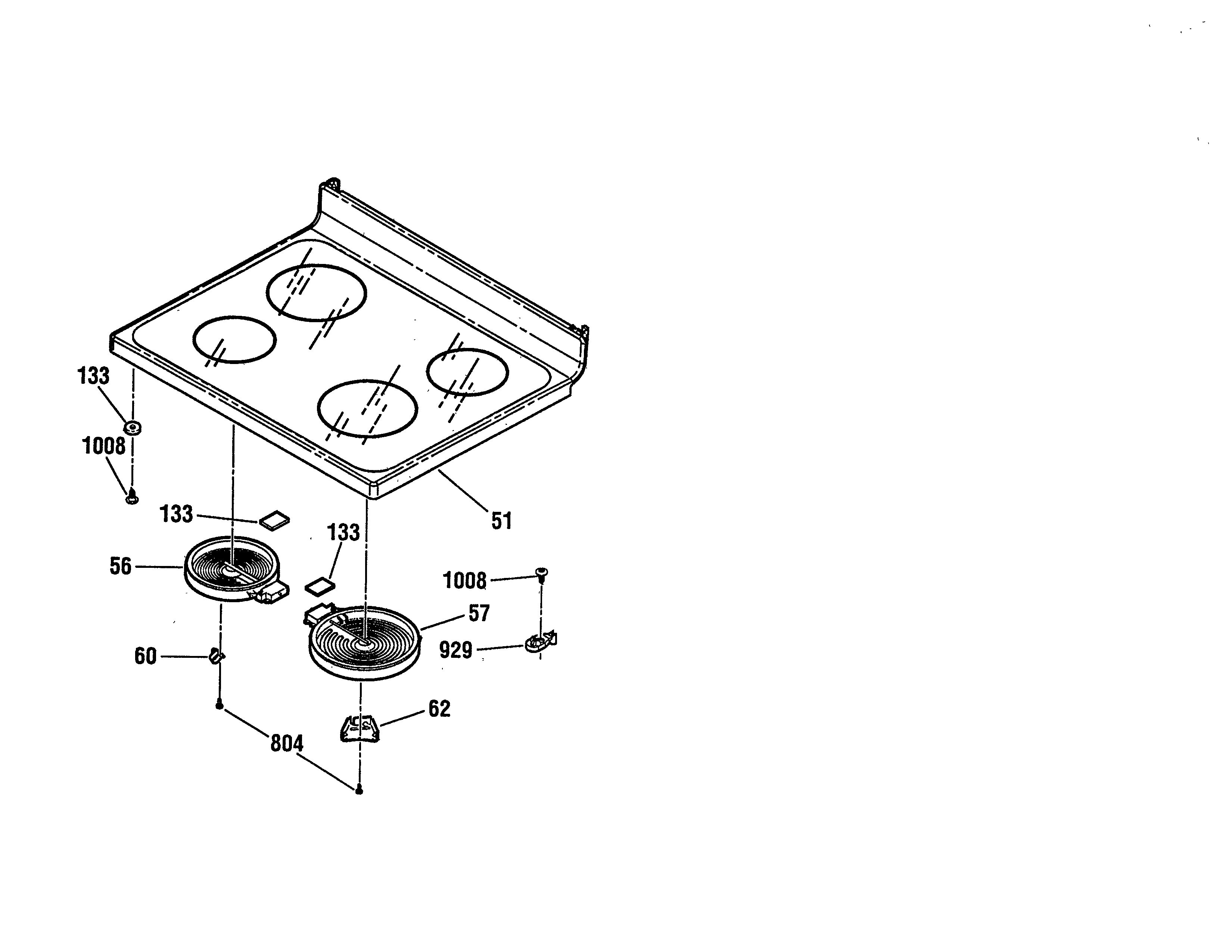 Kenmore 91195508990 maintop diagram