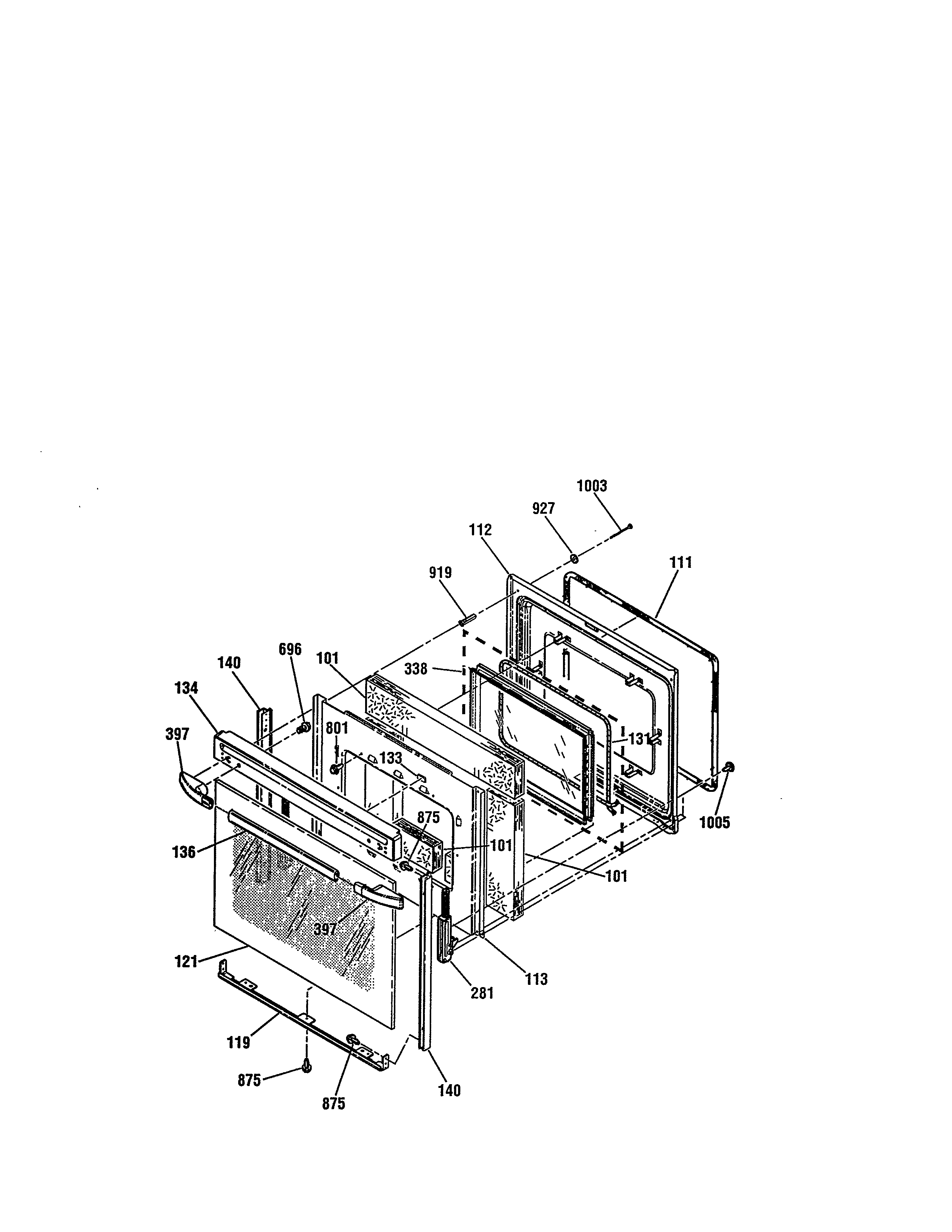 Kenmore 91195508990 door diagram