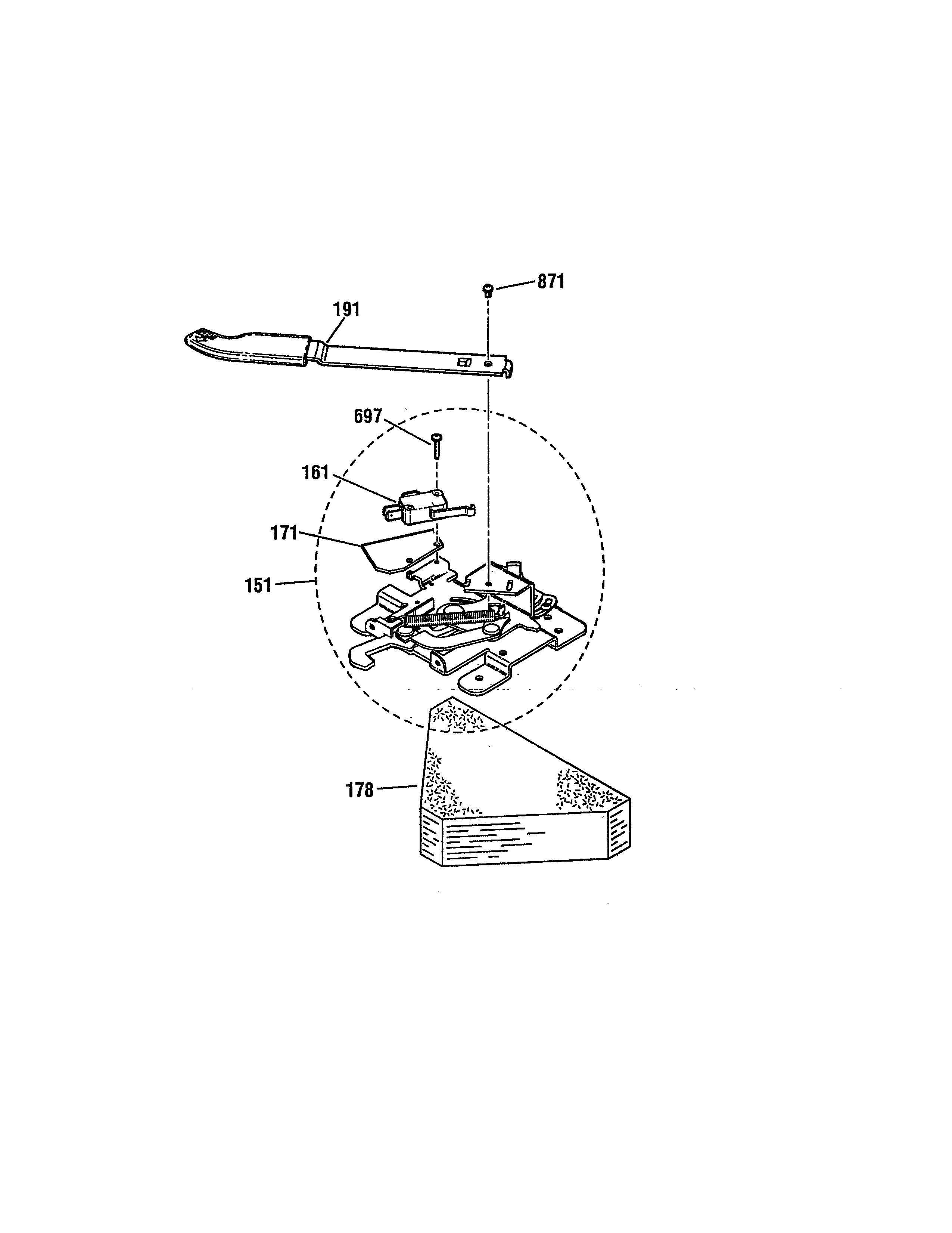 Kenmore 91195508990 door lock diagram