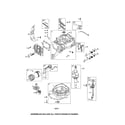 Briggs & Stratton 020531-00 cylinder/crankshaft/sump diagram