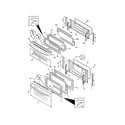 Frigidaire FGGF304DLB3 door diagram