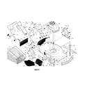 Craftsman 9179993A engine/housing/handle diagram