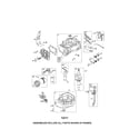 Craftsman 9179997C cylinder/crankshaft/sump diagram