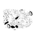 Craftsman 9179994A engine/housing/handle diagram