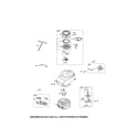 Craftsman 9179994A rewind starter/blower housing diagram