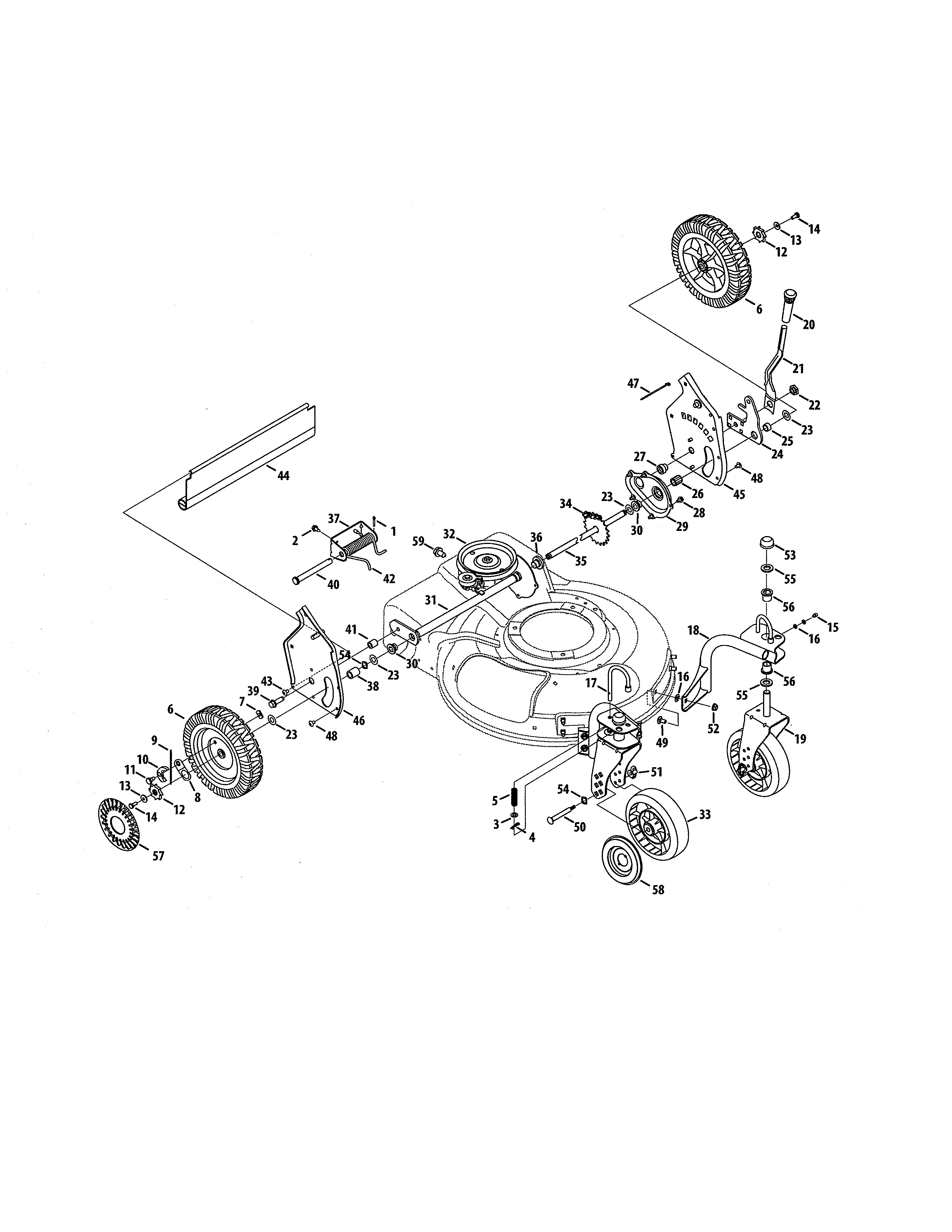 Craftsman 247887761 drive diagram