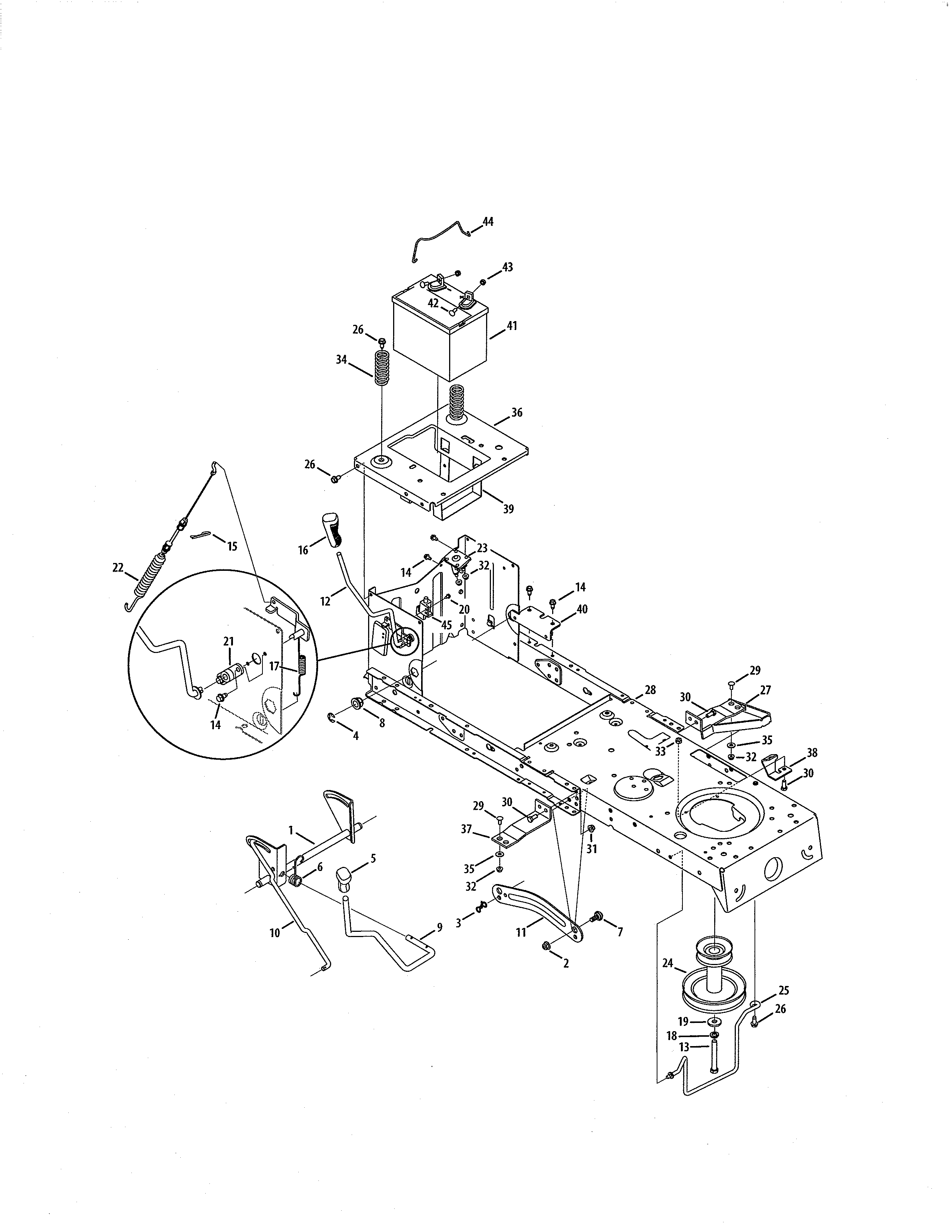 Craftsman 247288811 frame diagram